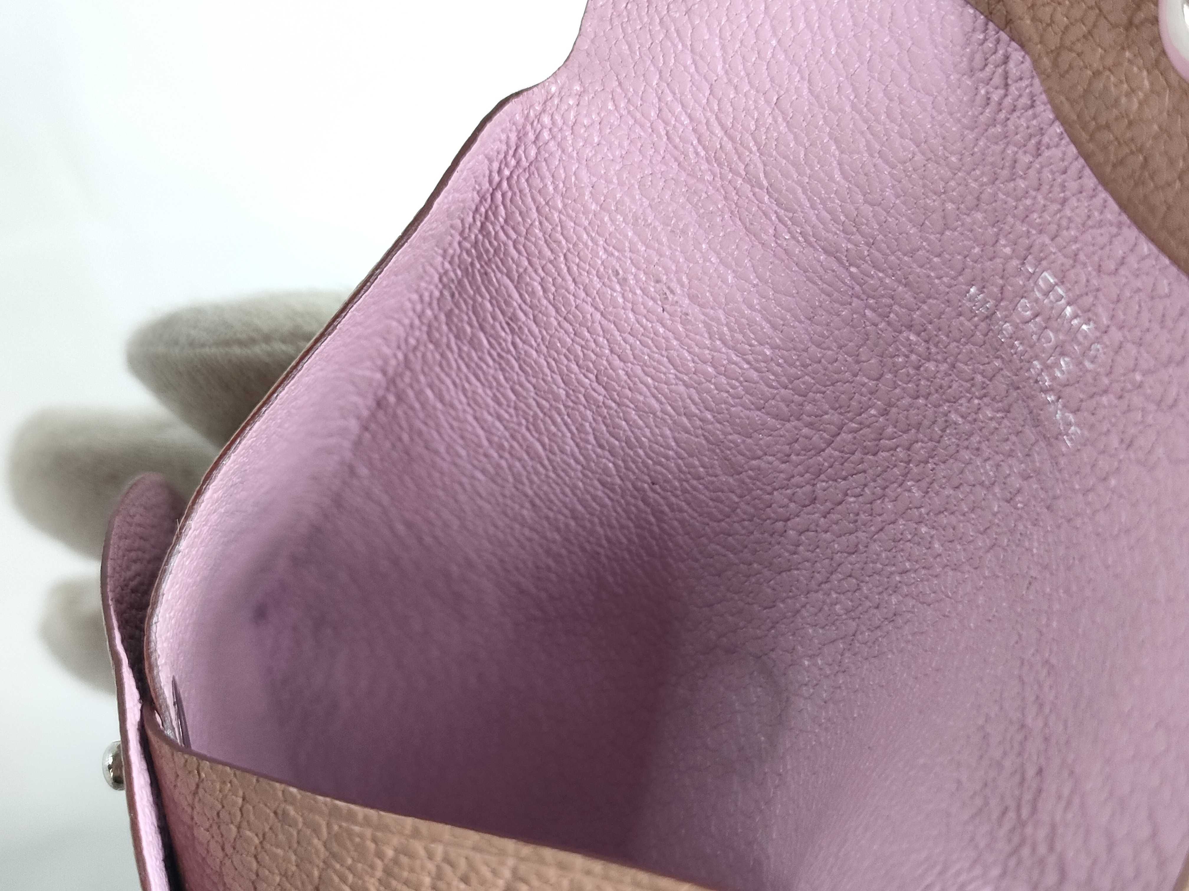 Bastia Coin Case, Beige x Pink — view 11