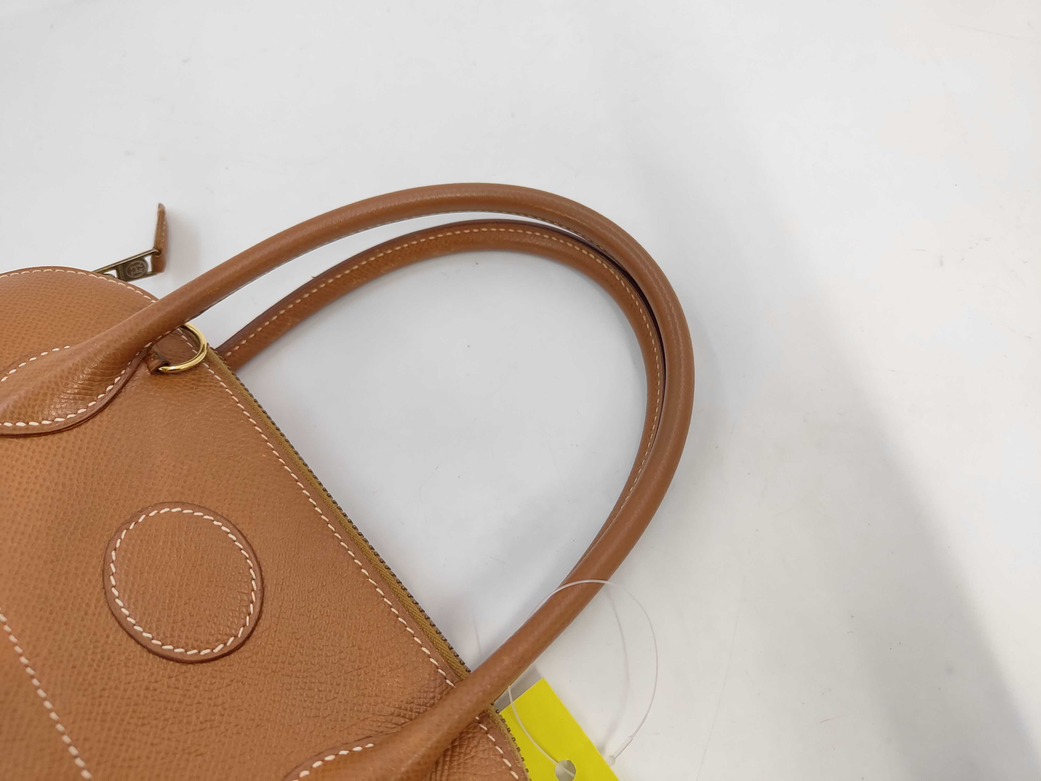 Bolide 23 Courchevel Leather Handbag with Gold Hardware (Z) — view 5