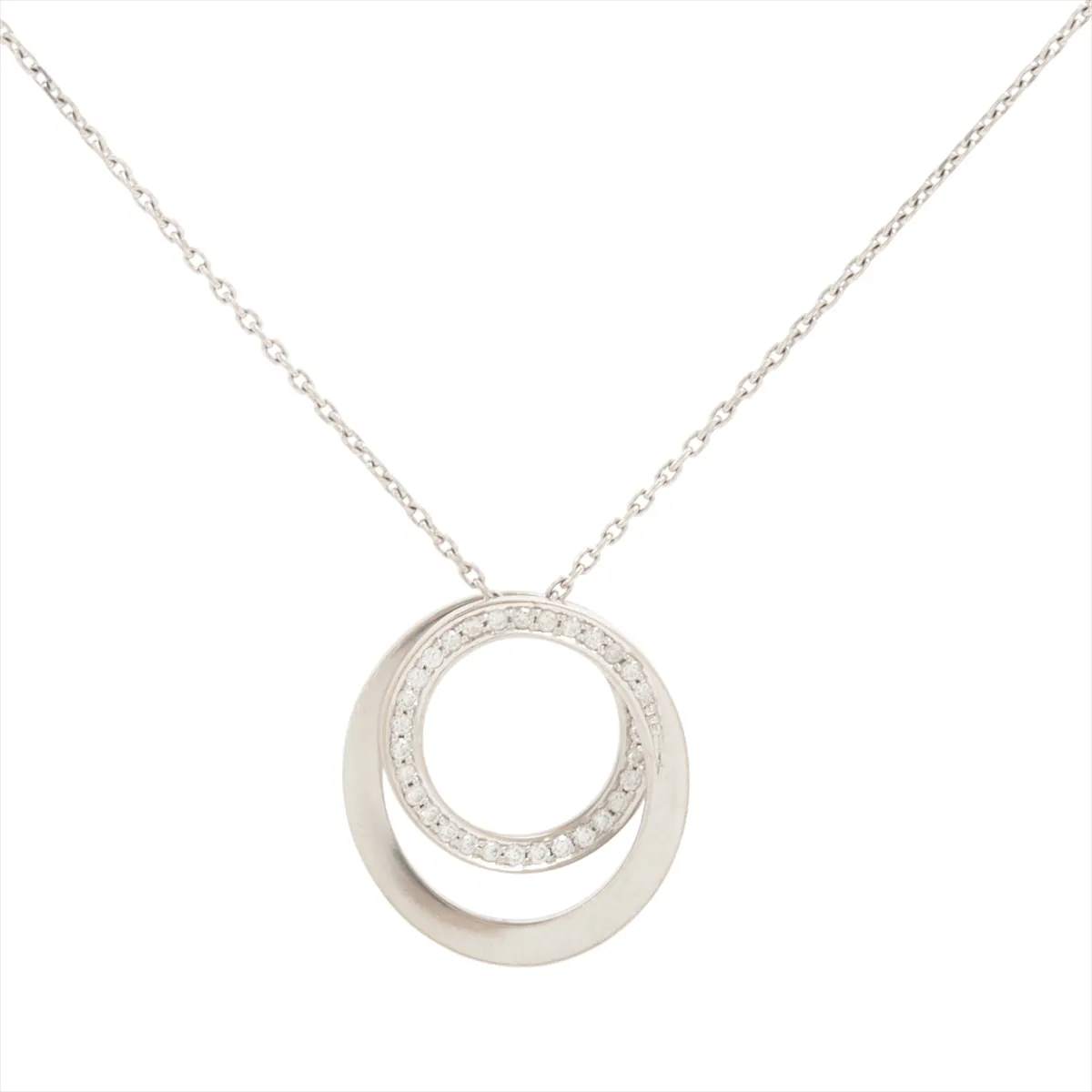 Etincelle de Cartier Diamond Necklace, 750 (WG), 5.7g, DHT158, with dents on the top.