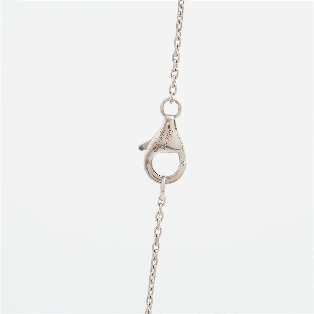 Etincelle de Cartier Diamond Necklace, 750 (WG), 5.7g, DHT158, with dents on the top. — view 3