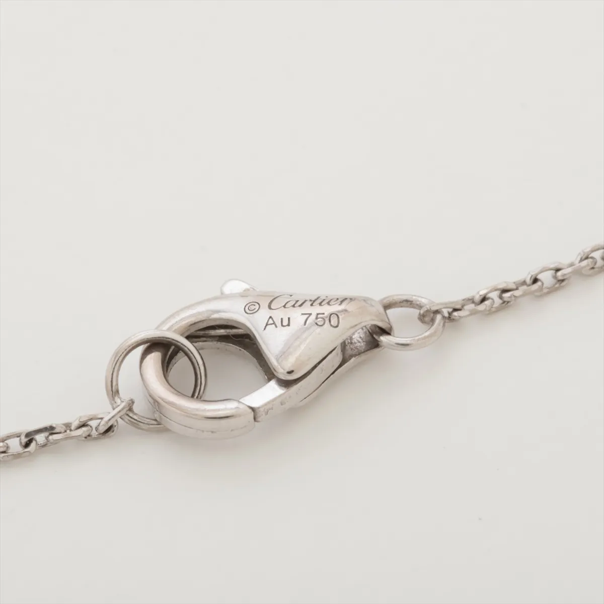 Etincelle de Cartier Diamond Necklace, 750 (WG), 5.7g, DHT158, with dents on the top. — view 4
