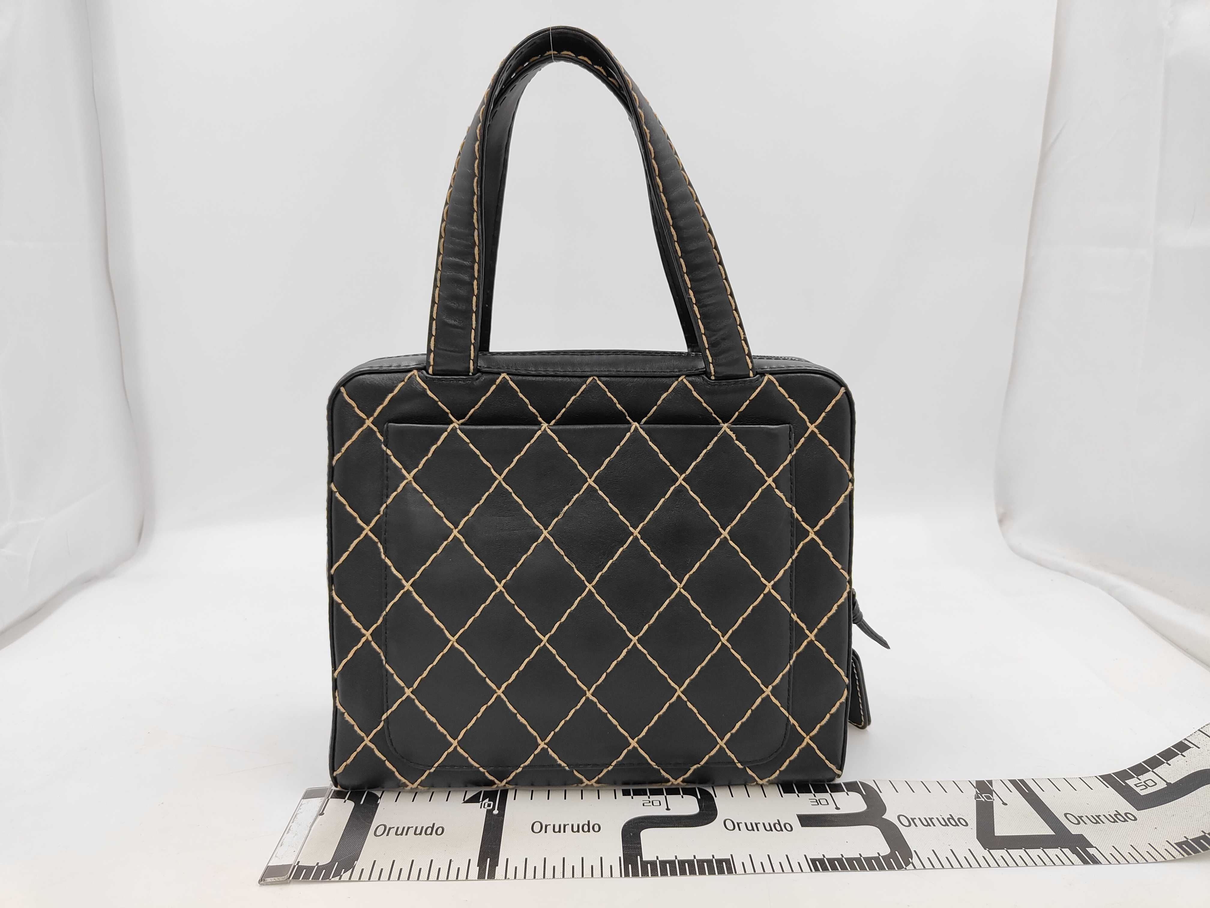 Wild Stitch Tote Bag, Black, W31cm — view 2