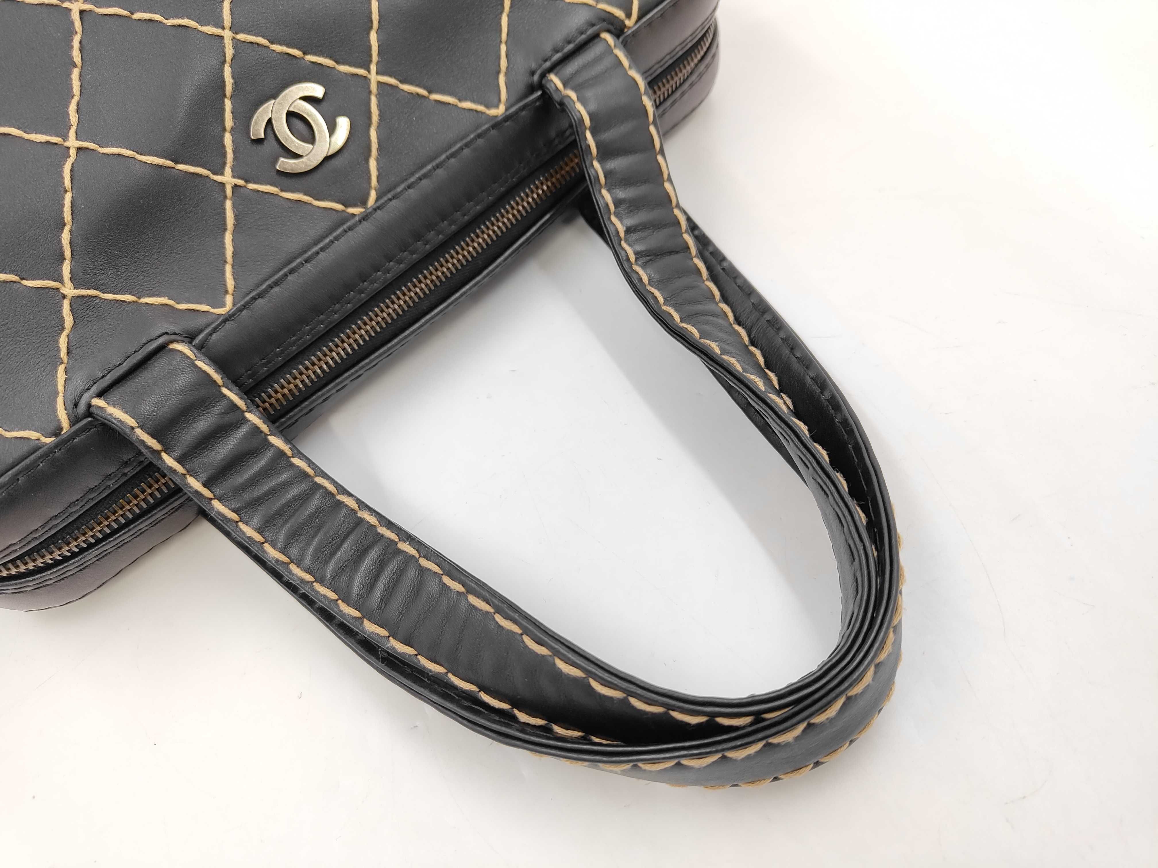 Wild Stitch Tote Bag, Black, W31cm — view 4