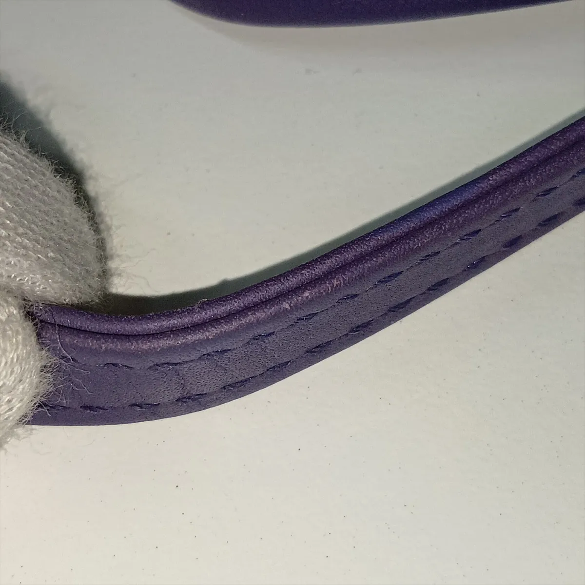Wild Stitch Leather Handbag, Purple, Gunmetal Hardware, 20944797 (Serial Number in the 20s) — view 15