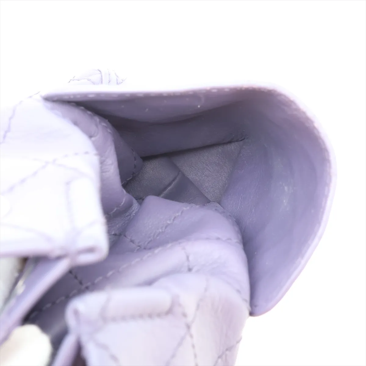 Wild Stitch Leather Handbag, Purple, Gunmetal Hardware, 20944797 (Serial Number in the 20s) — view 10