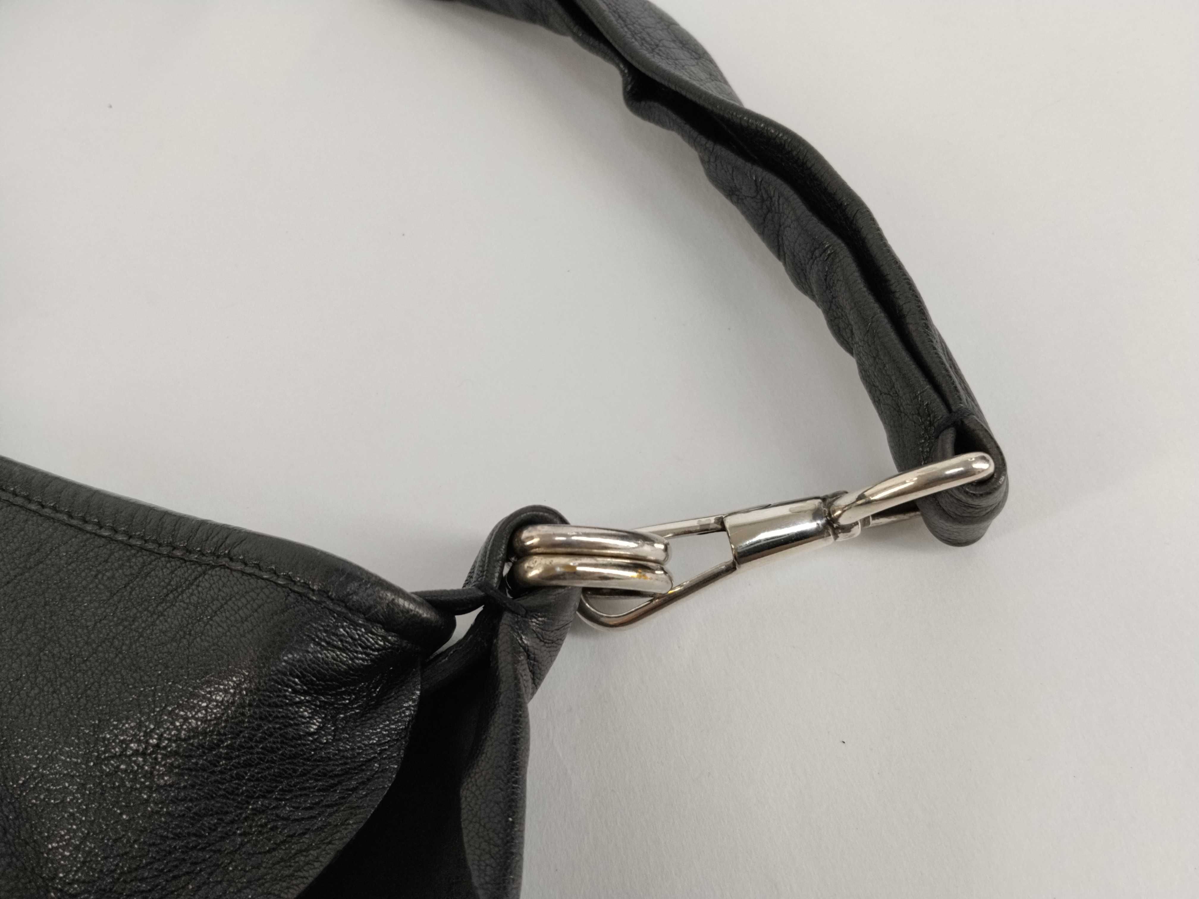 (Tom Ford era) Saint-Tropez Leather Frill Black Shoulder Bag — view 5