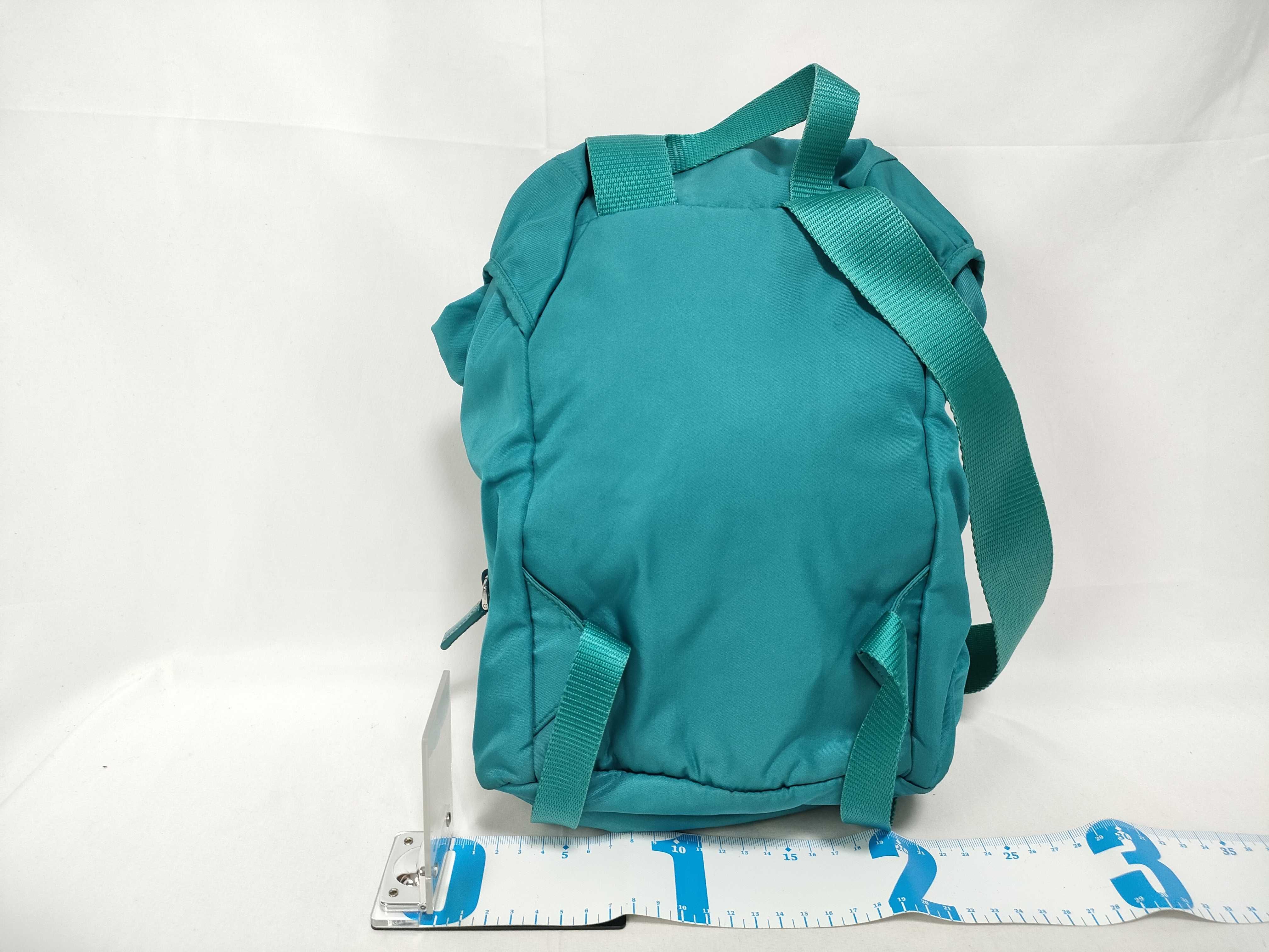 backpack, triangular logo, turquoise, rare color. — view 2
