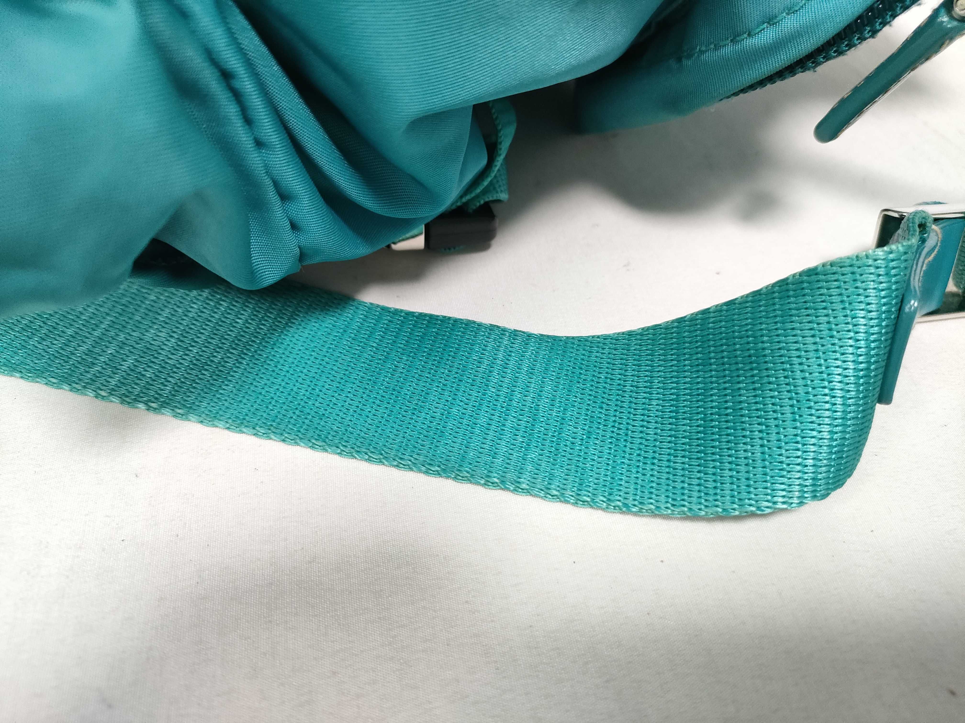 backpack, triangular logo, turquoise, rare color. — view 7