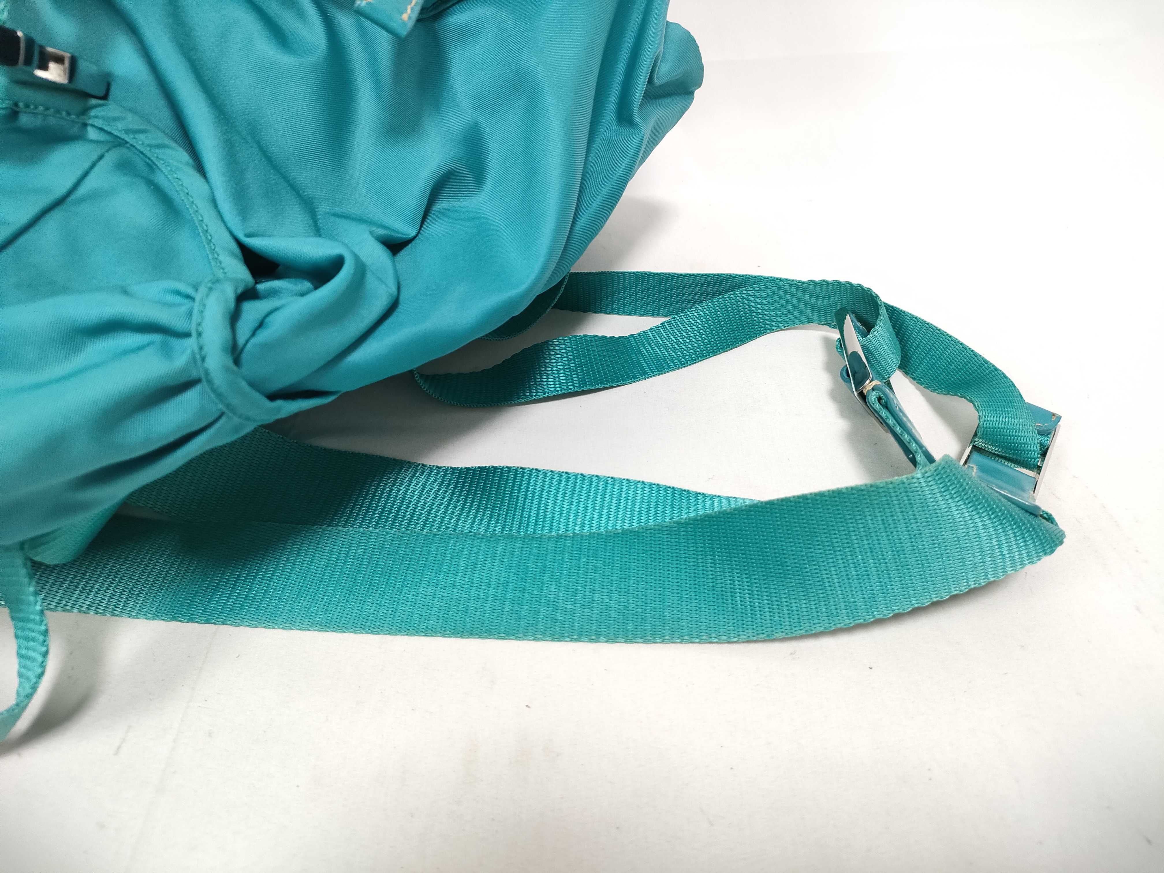 backpack, triangular logo, turquoise, rare color. — view 8