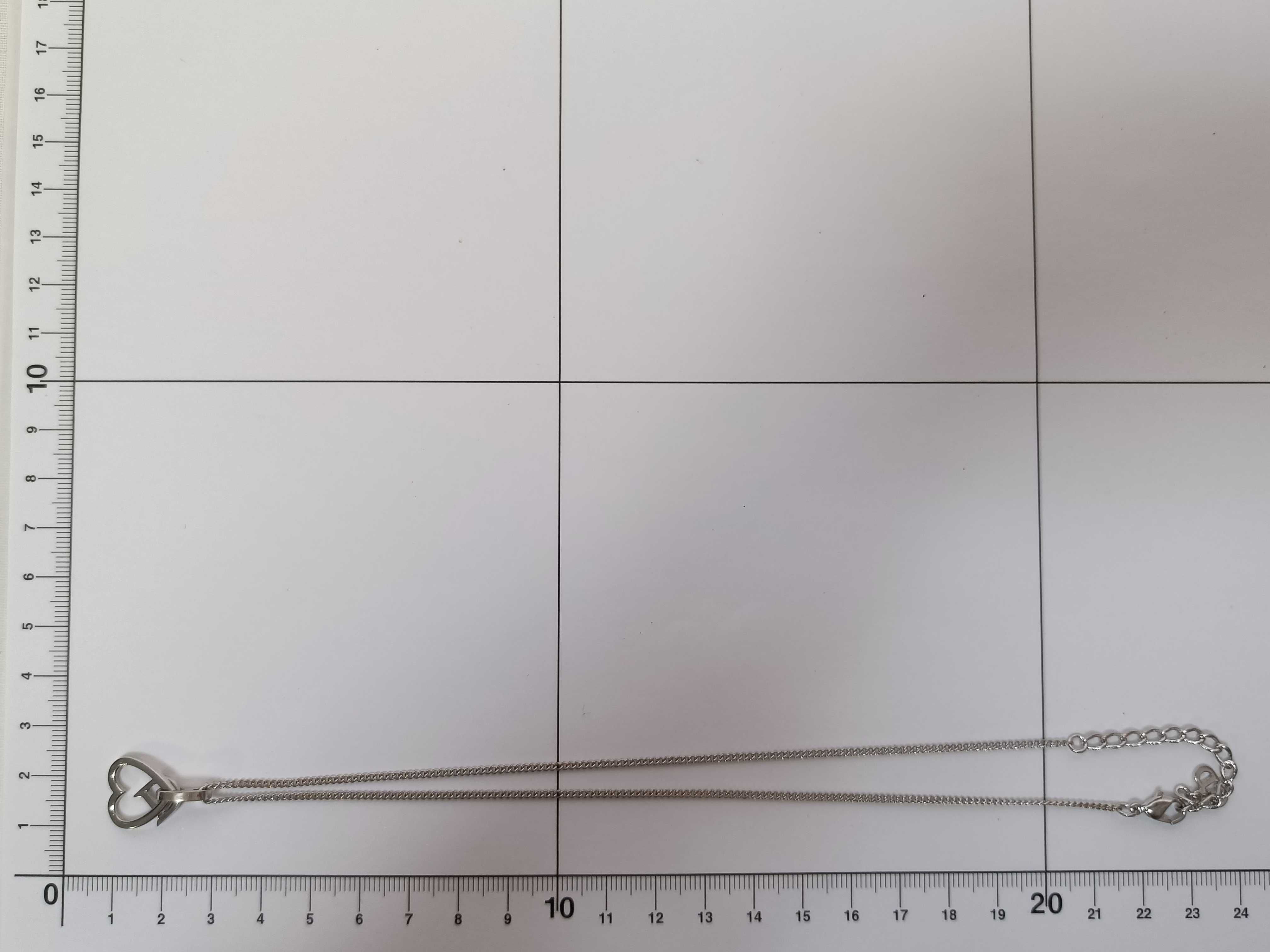 SV D mark heart necklace — view 8