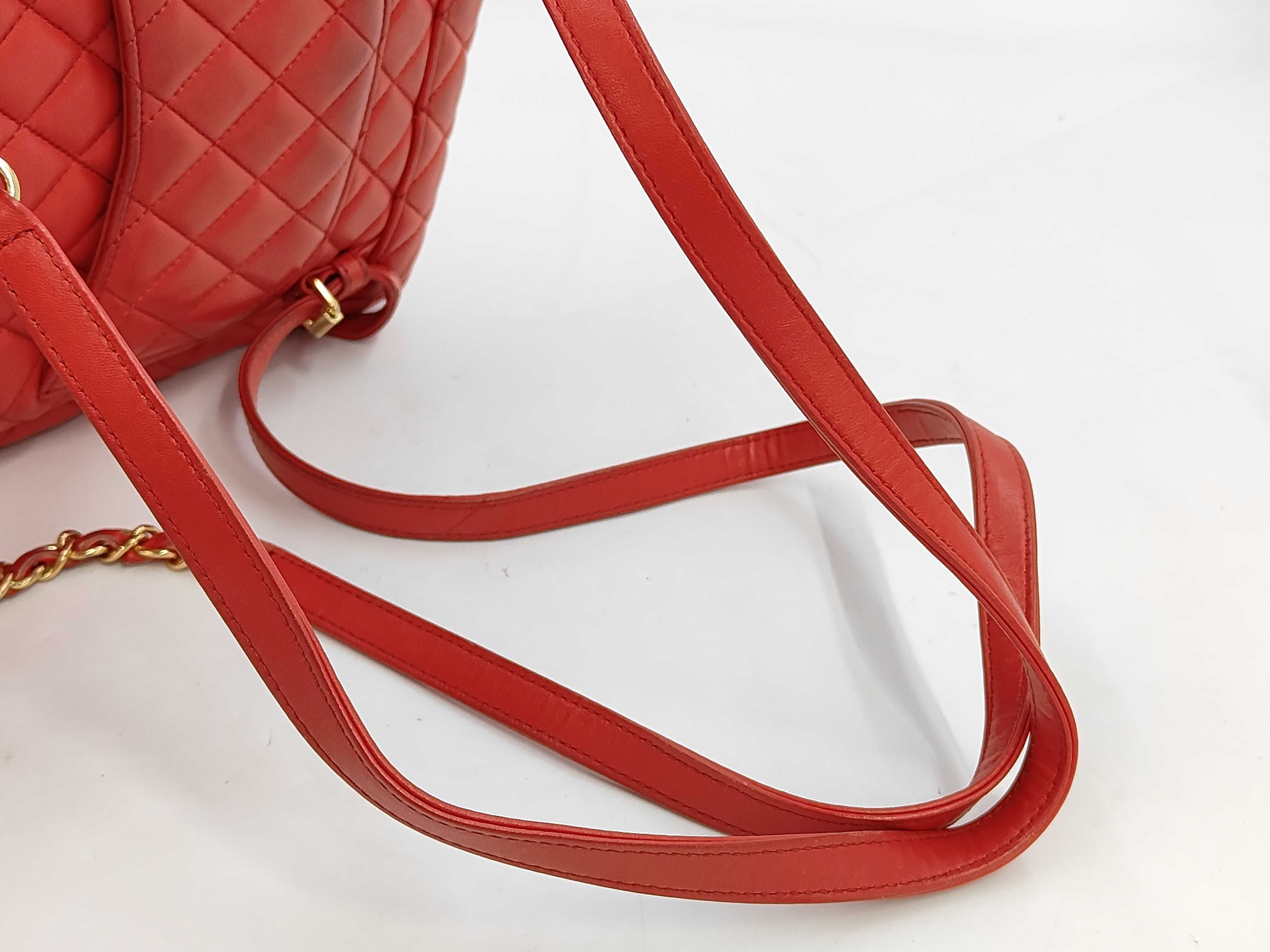 Matelassé Chain Lambskin Backpack — view 5