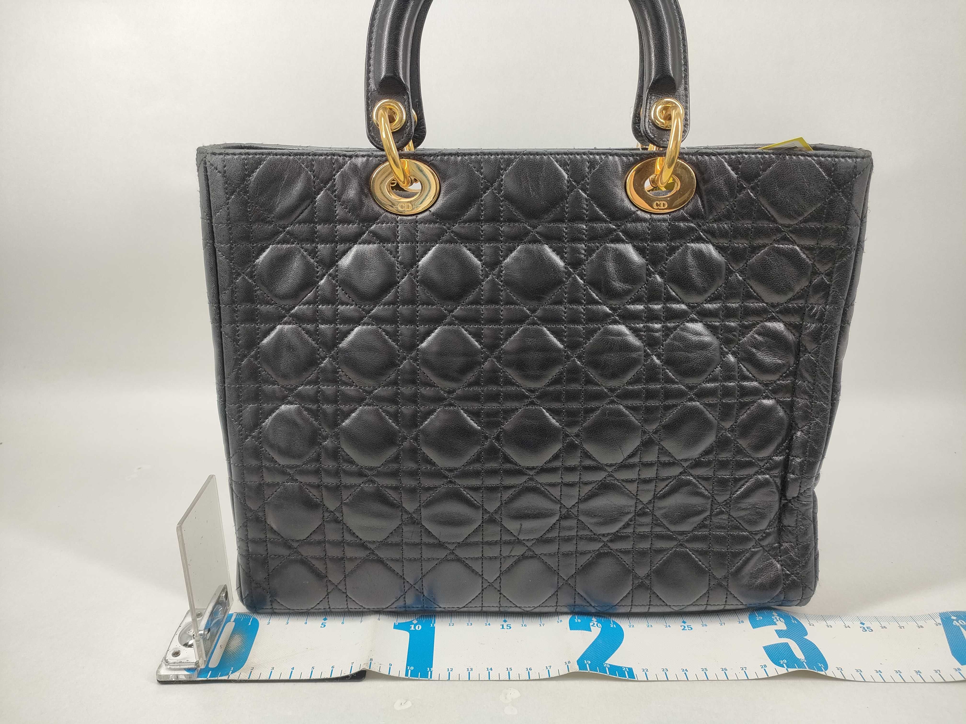Lady Dior Lamb Black Handbag — view 2