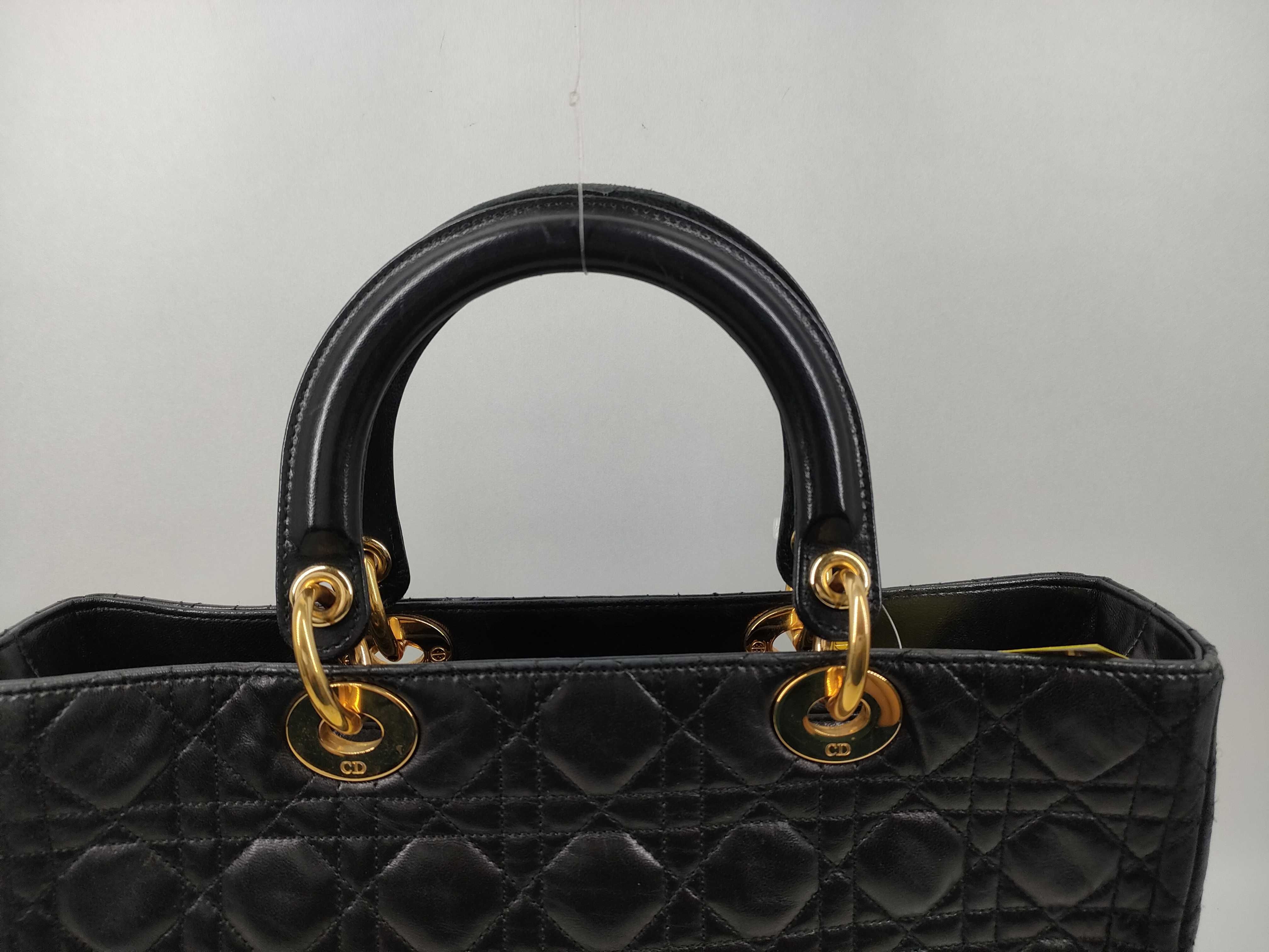 Lady Dior Lamb Black Handbag — view 4