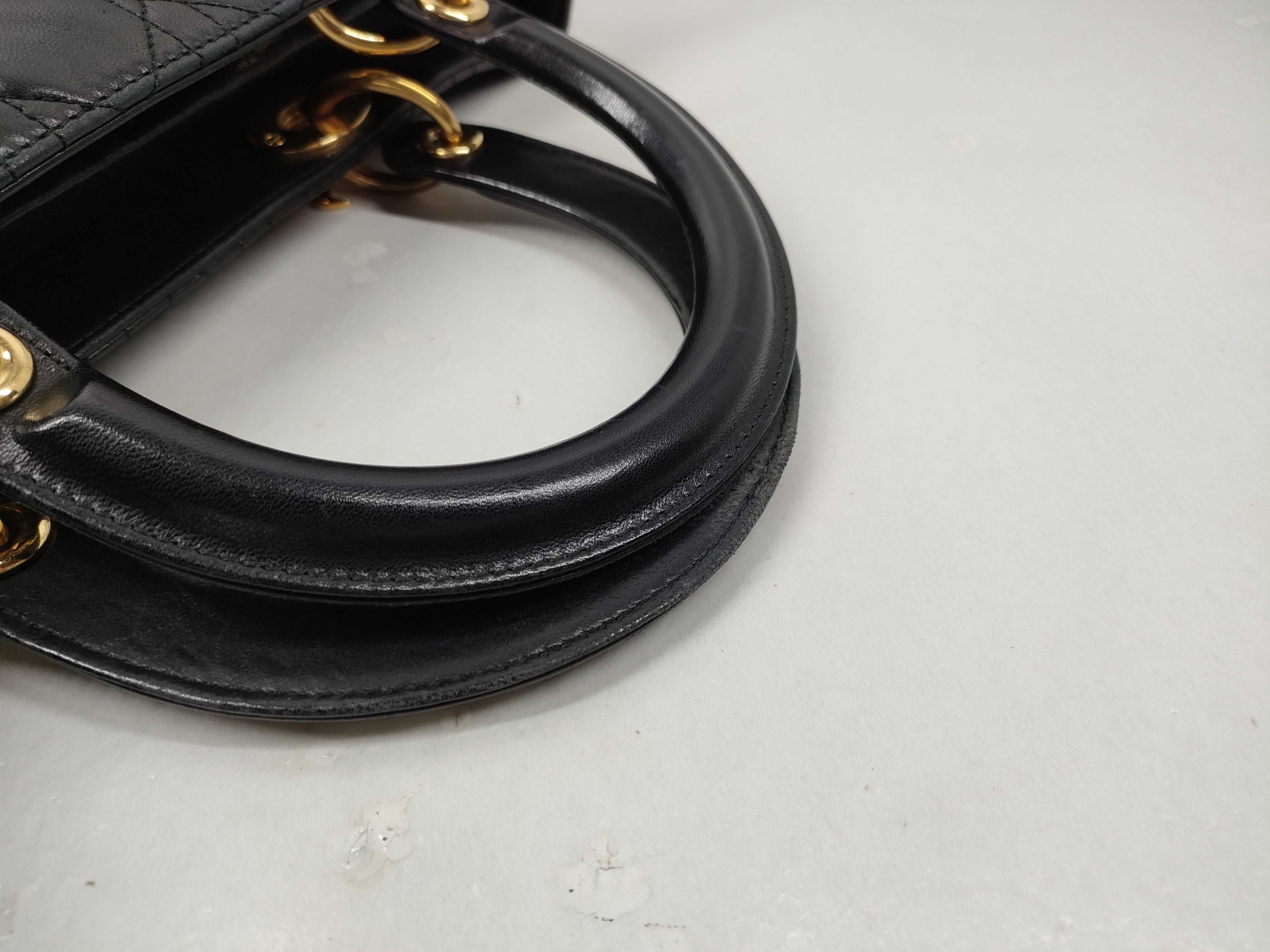 Lady Dior Lamb Black Handbag — view 5