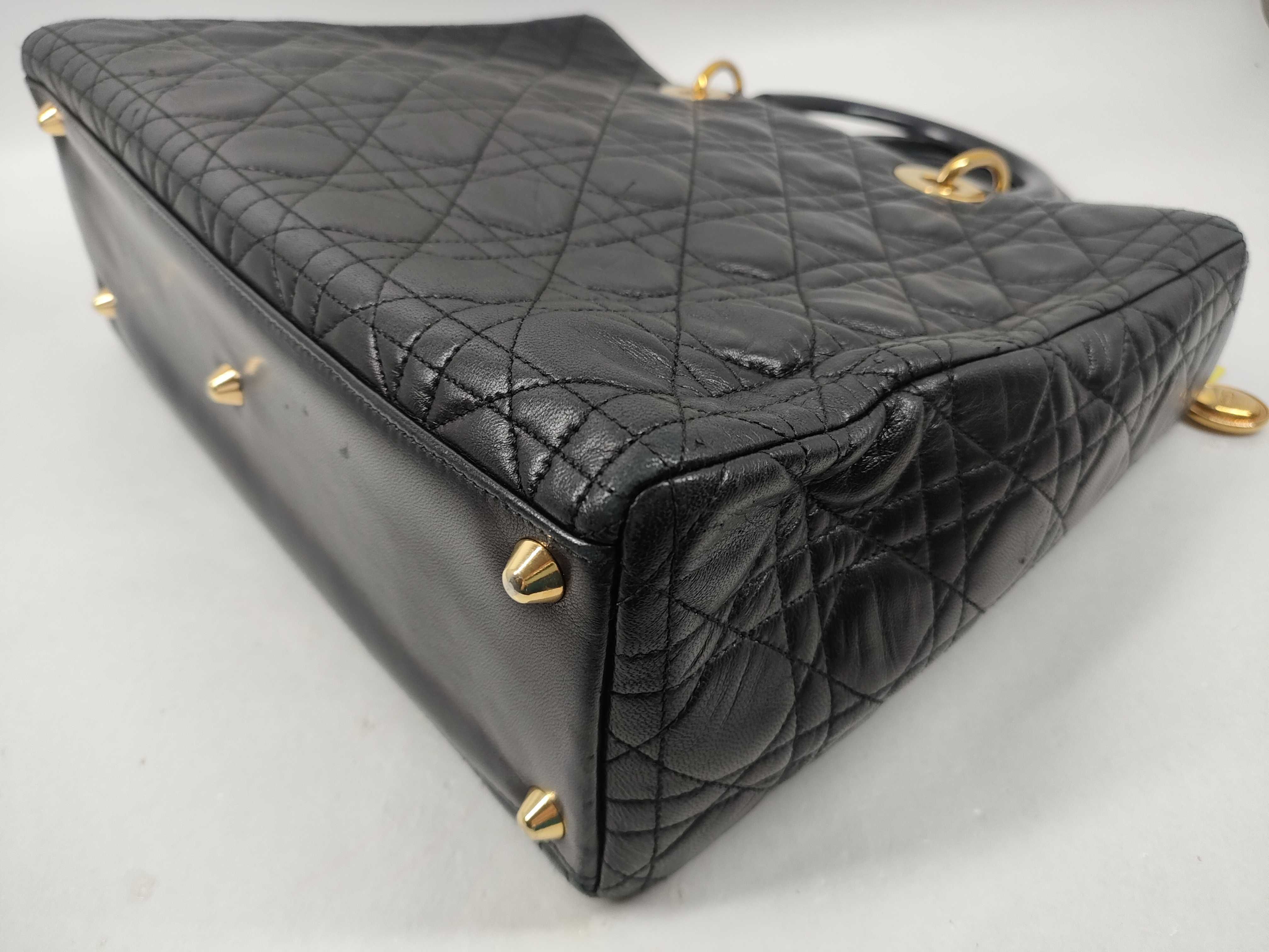 Lady Dior Lamb Black Handbag — view 6