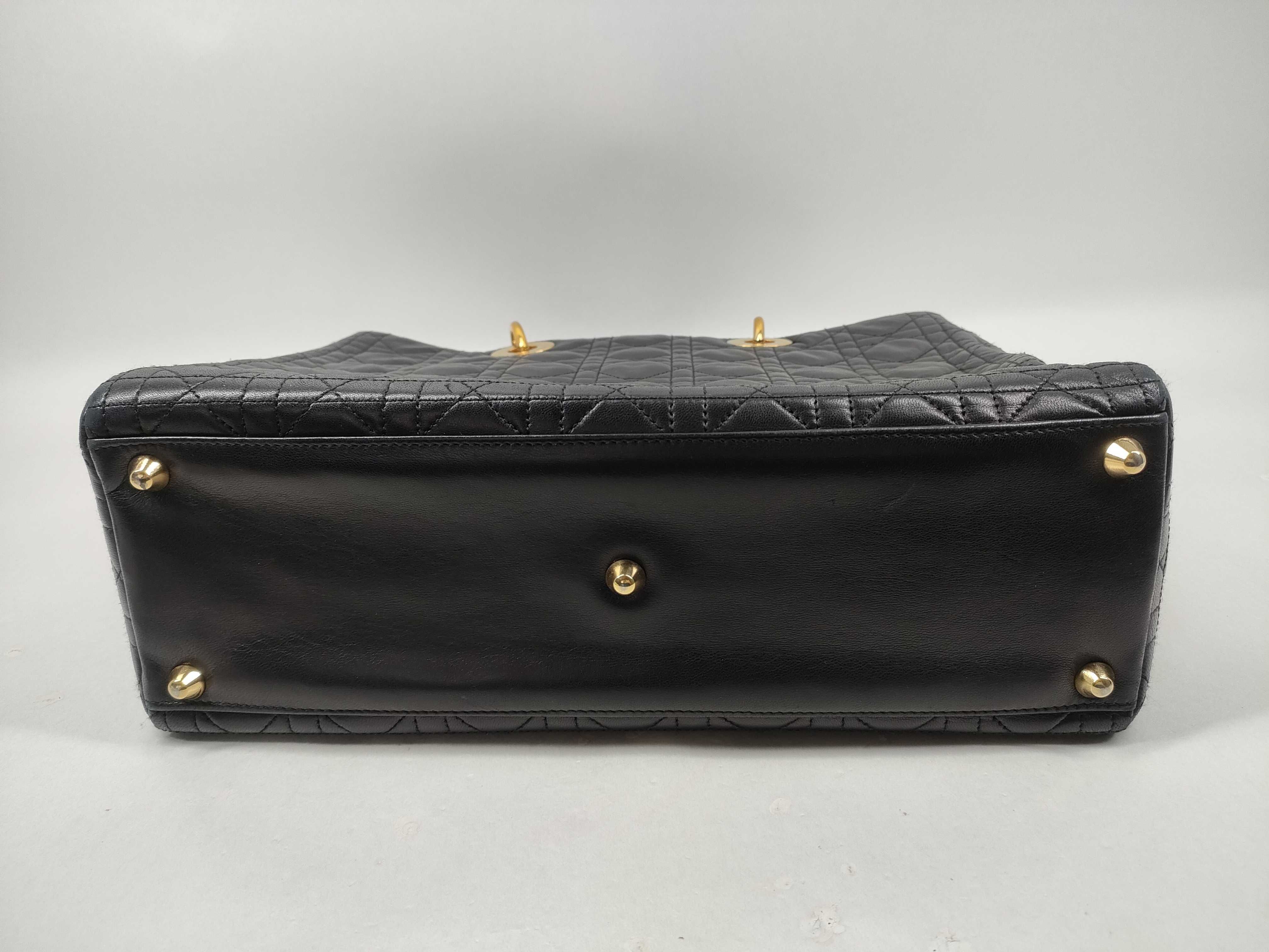 Lady Dior Lamb Black Handbag — view 7