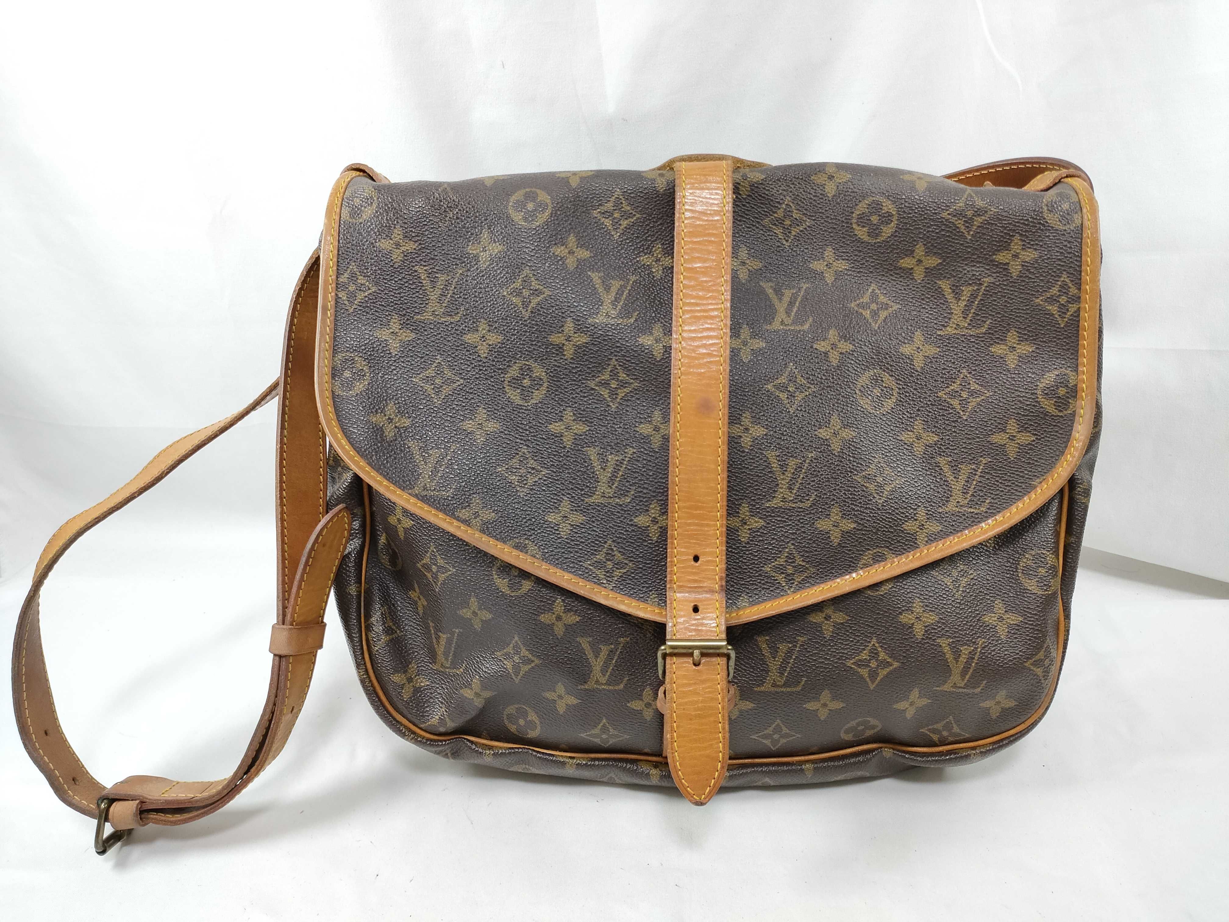 Monogram Louis Vuitton Monogram Saumur 35 M42254 882VI Shoulder Bag