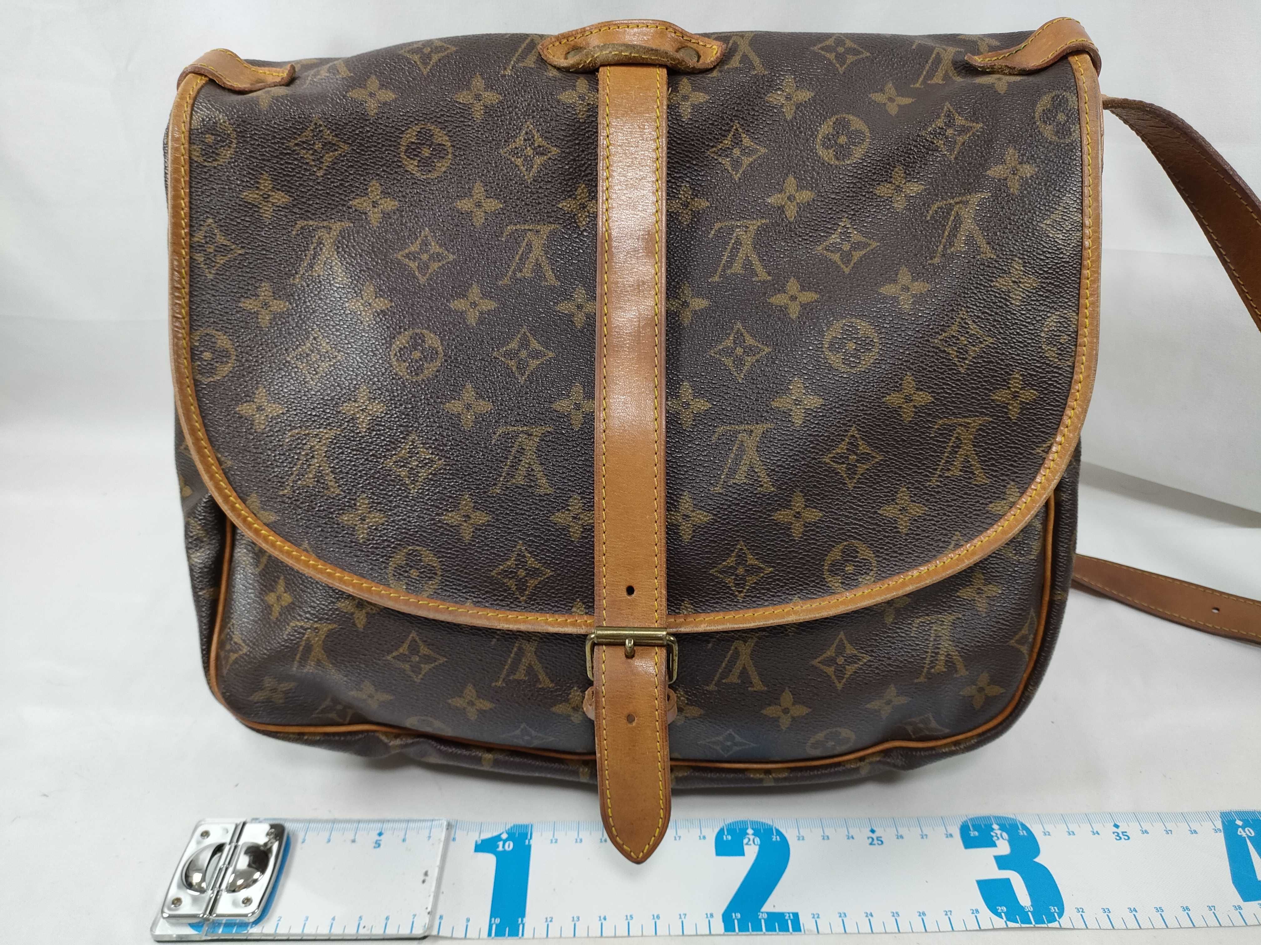 Monogram Louis Vuitton Monogram Saumur 35 M42254 882VI Shoulder Bag — view 2
