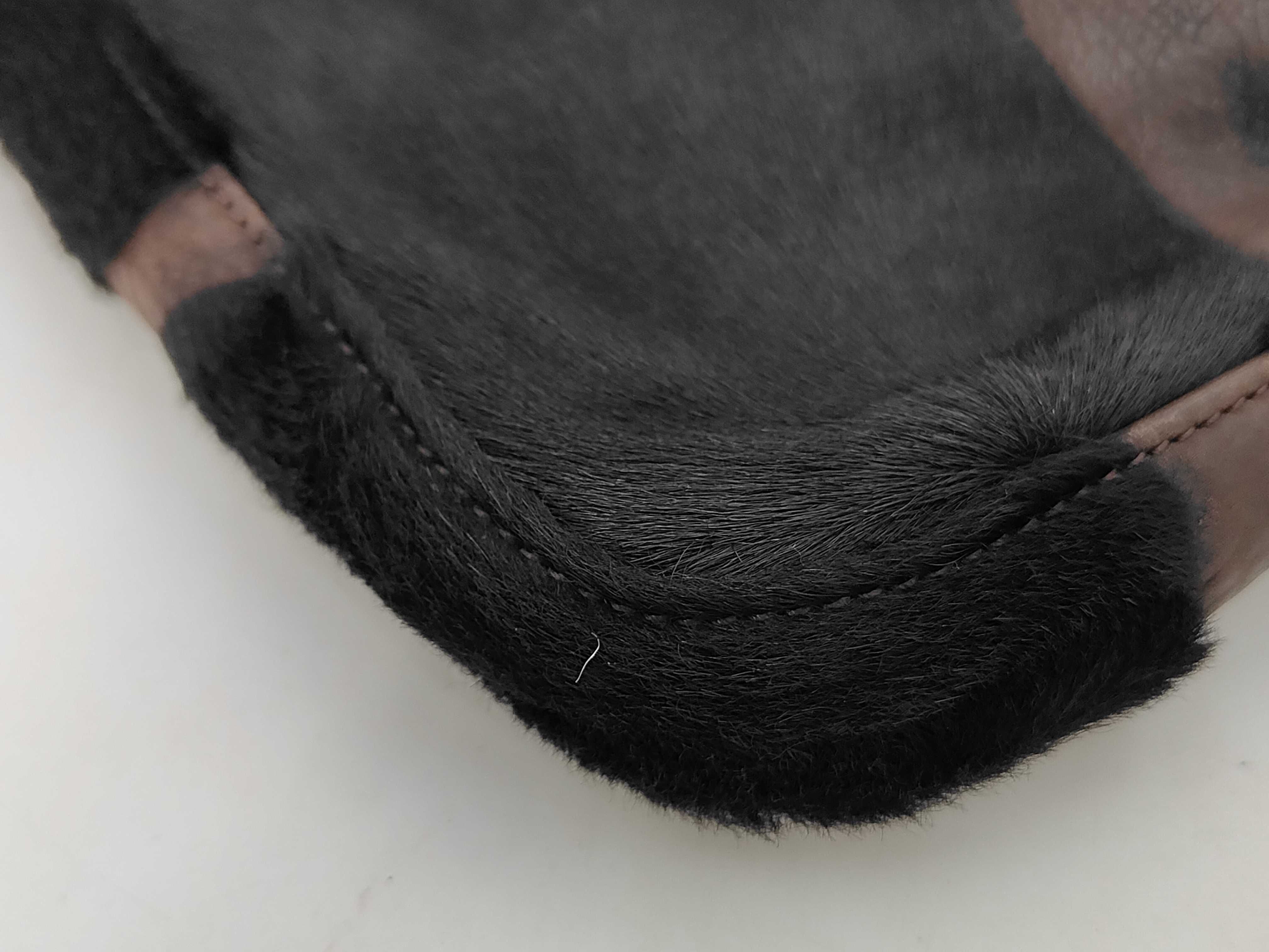 Calf Hair Leather Mamma Bucket Handbag — view 4