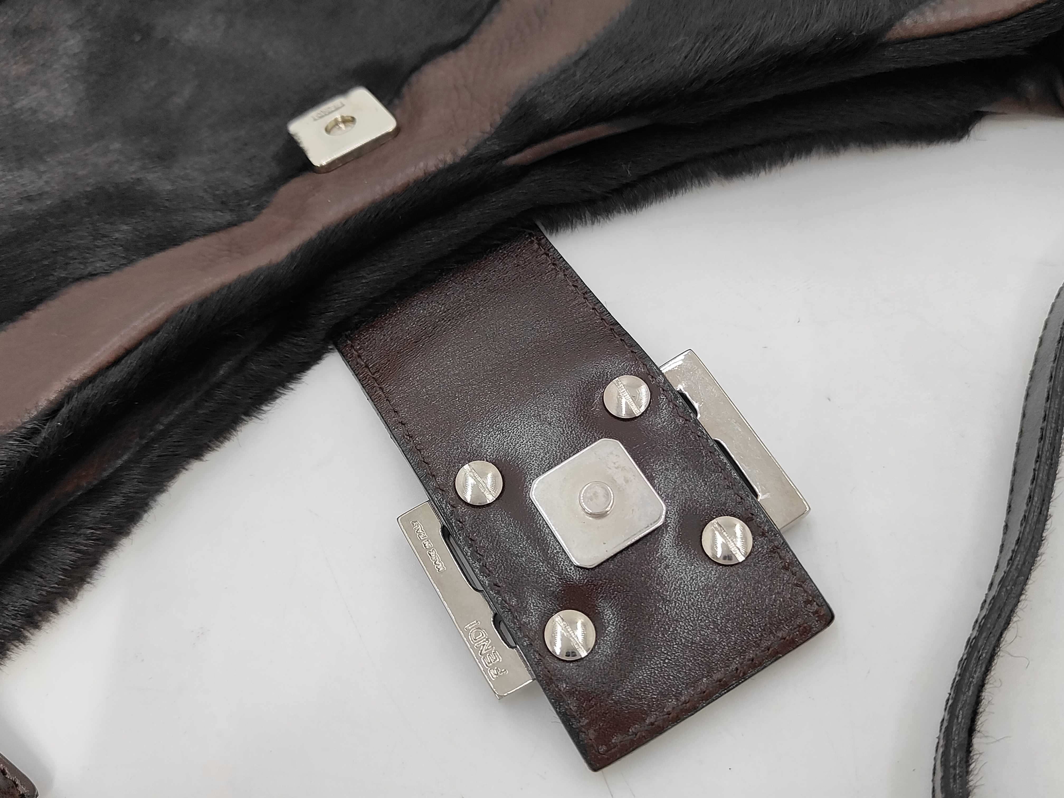 Calf Hair Leather Mamma Bucket Handbag — view 8