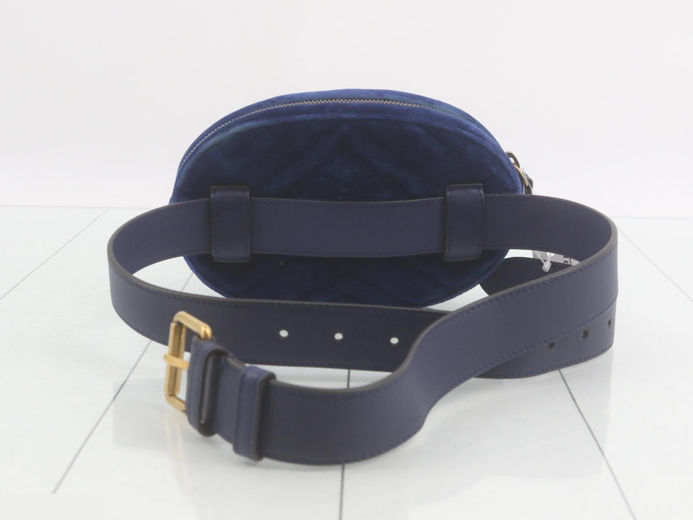 GG Marmont Belt Bag, Velour Waist Bag — view 2