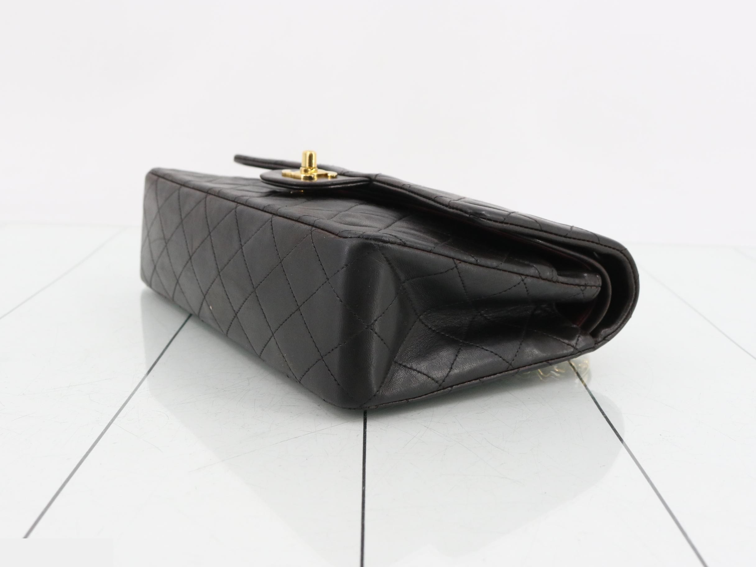 Matelassé 25 Lambskin Gold Hardware Black WW — view 6