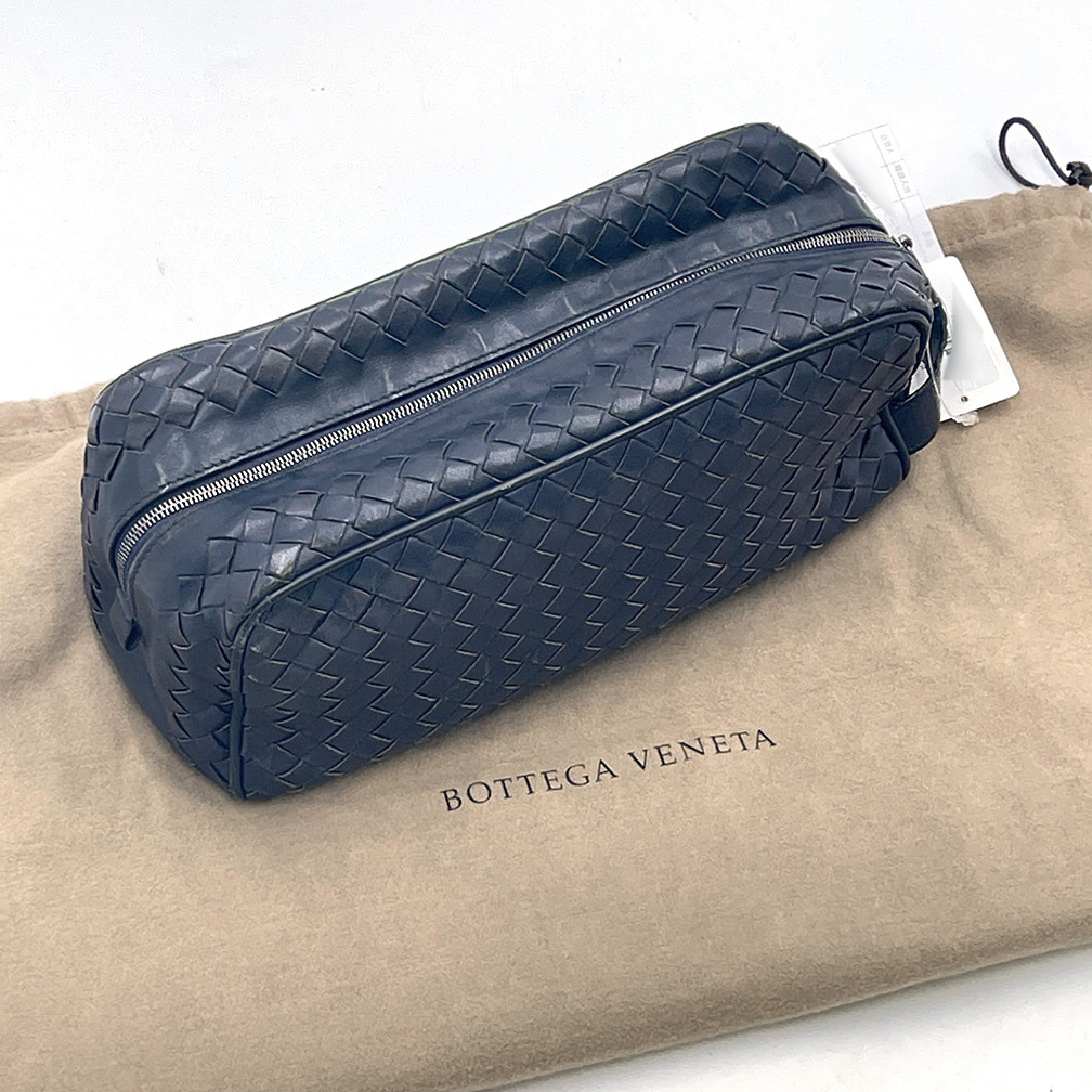 Leather Clutch Navy Blue Clutch Bag — view 12