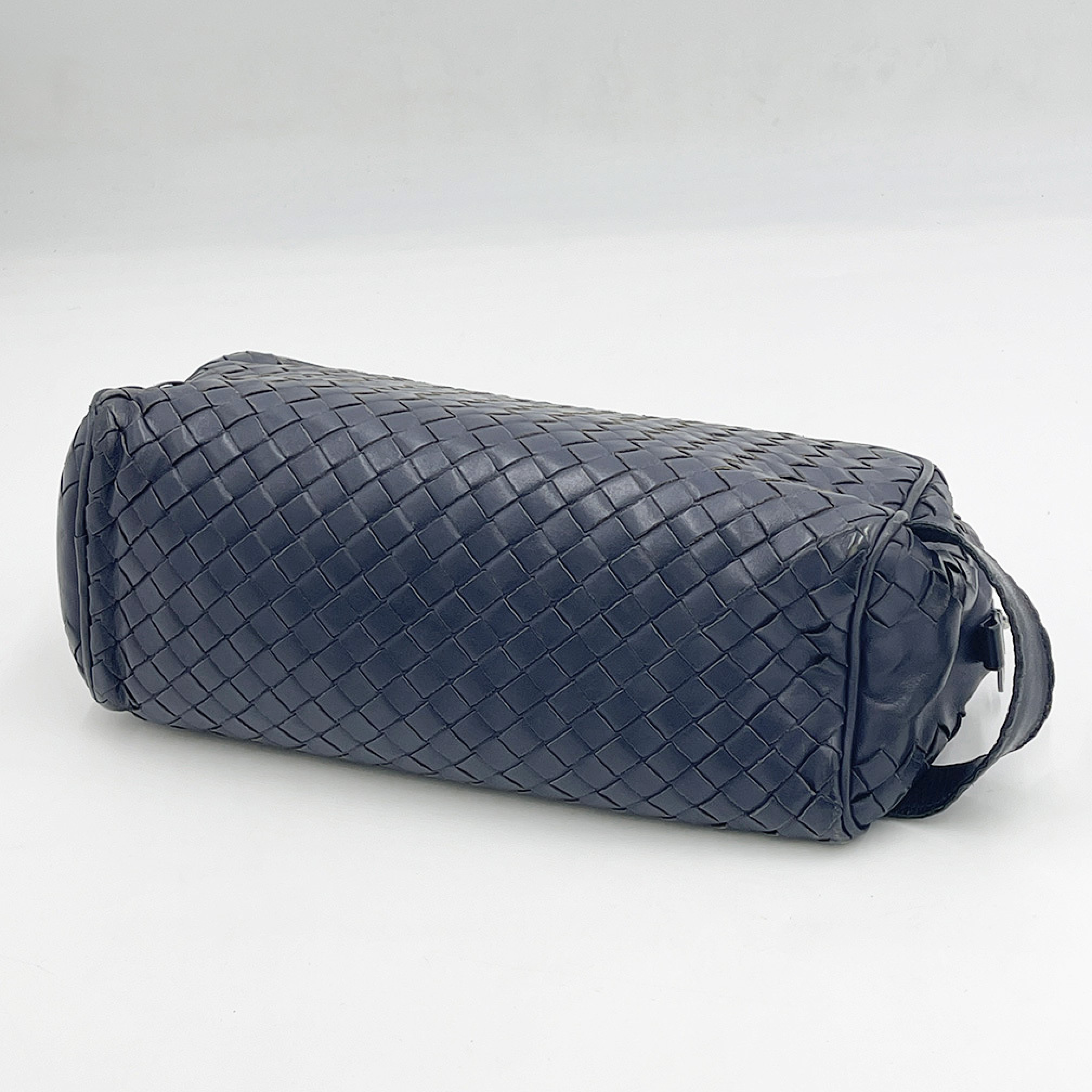 Leather Clutch Navy Blue Clutch Bag — view 4