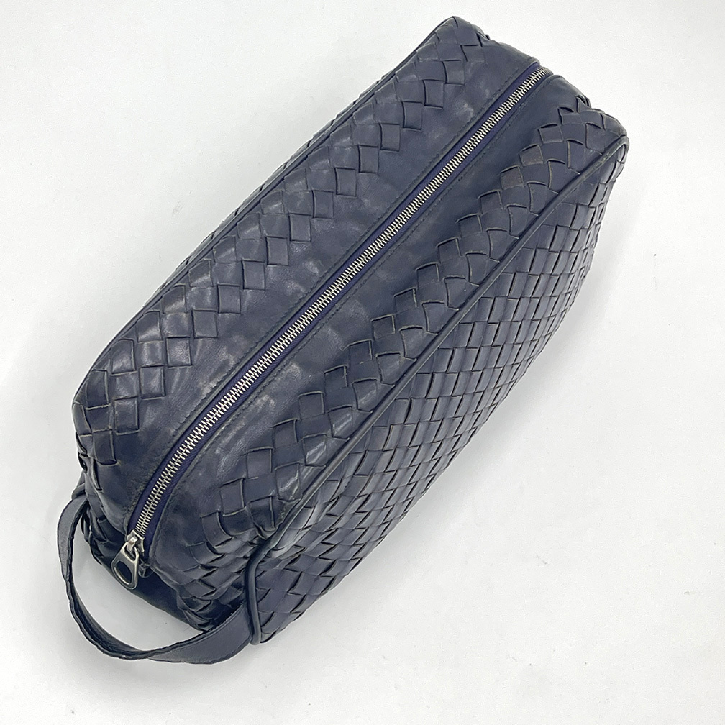Leather Clutch Navy Blue Clutch Bag — view 5