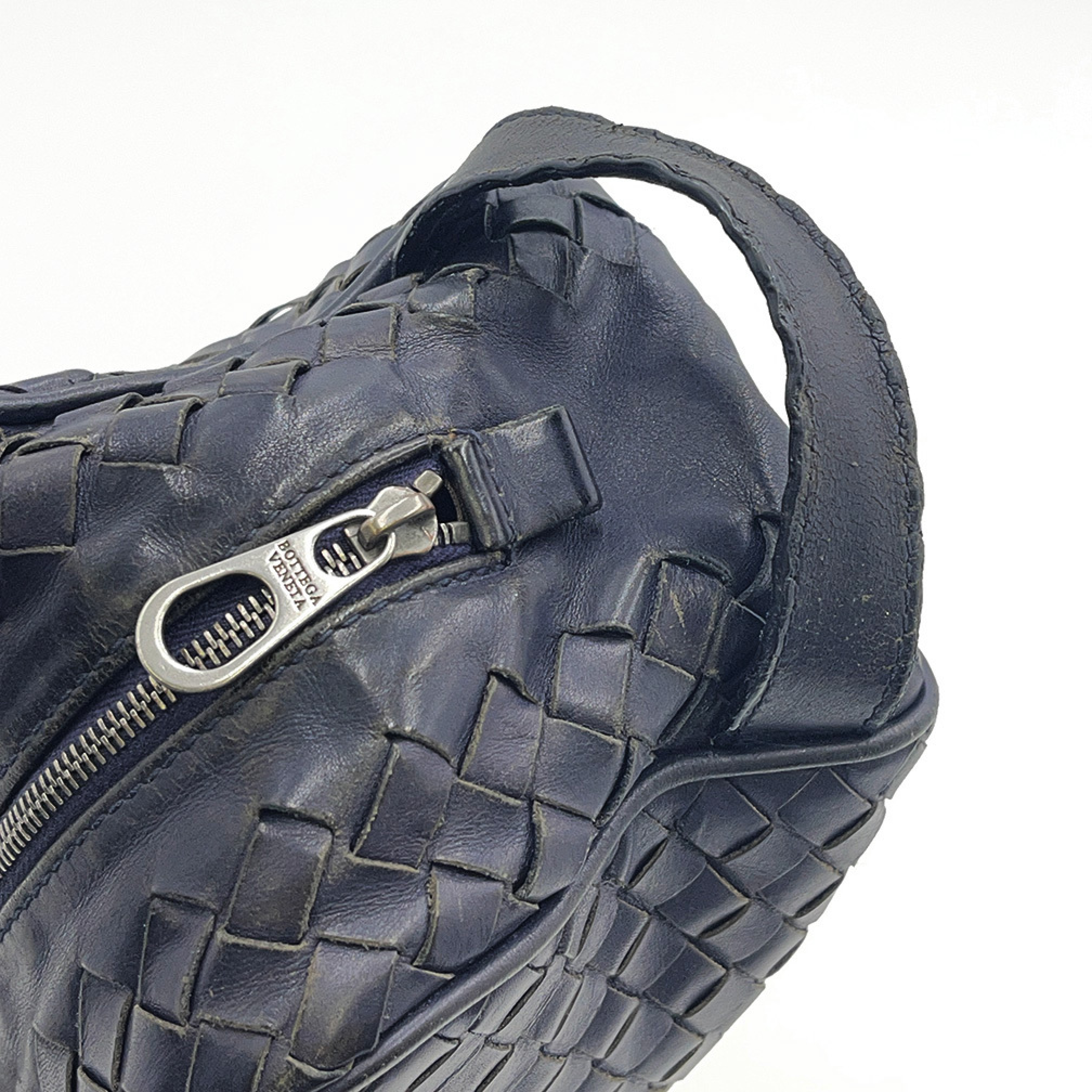 Leather Clutch Navy Blue Clutch Bag — view 6