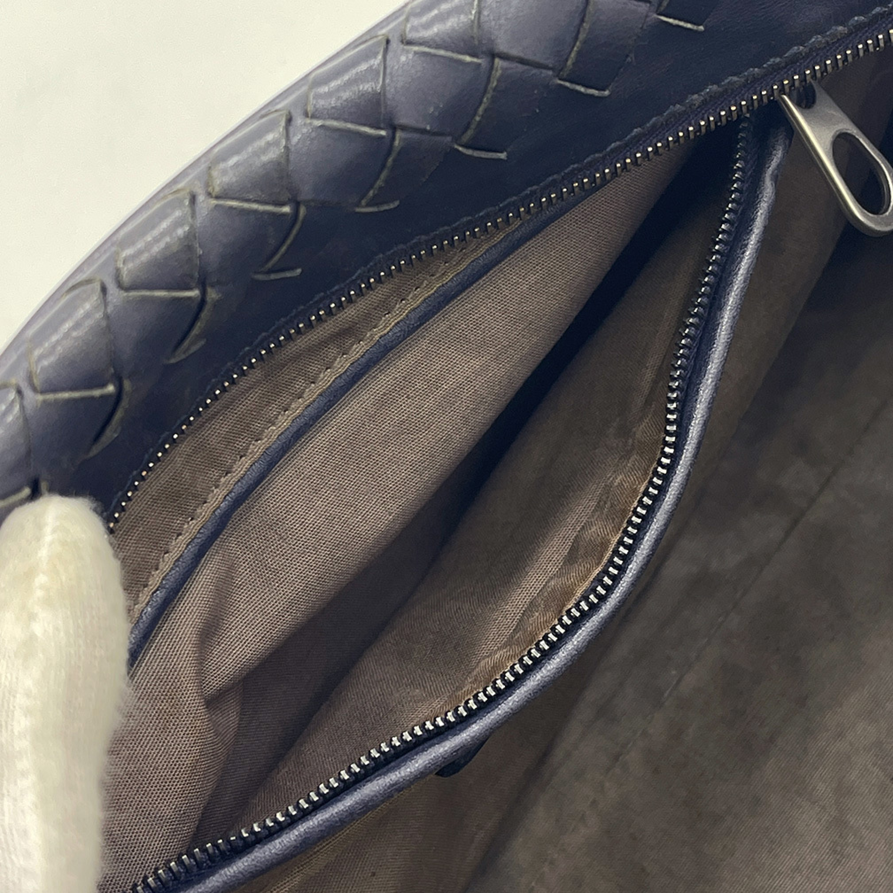 Leather Clutch Navy Blue Clutch Bag — view 10