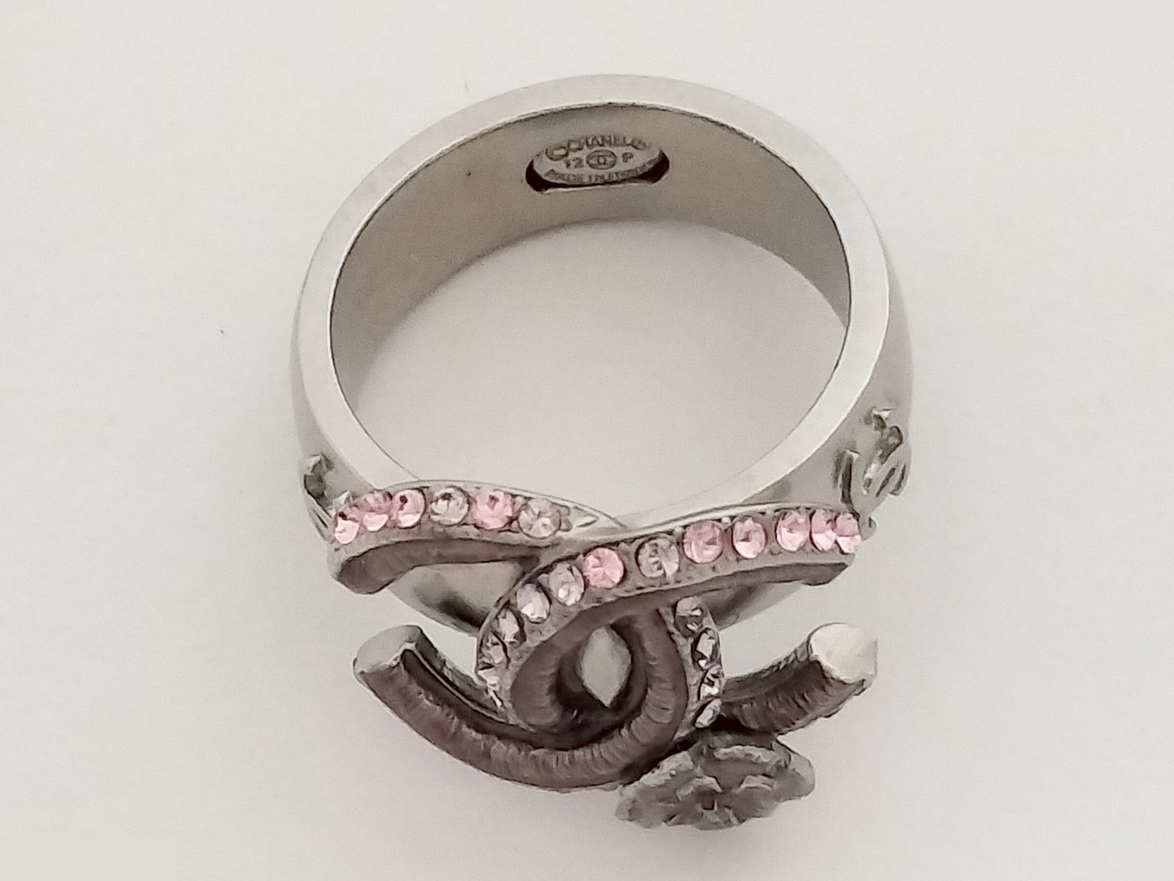 Coco Rhinestone Silver Ring #12 — view 3