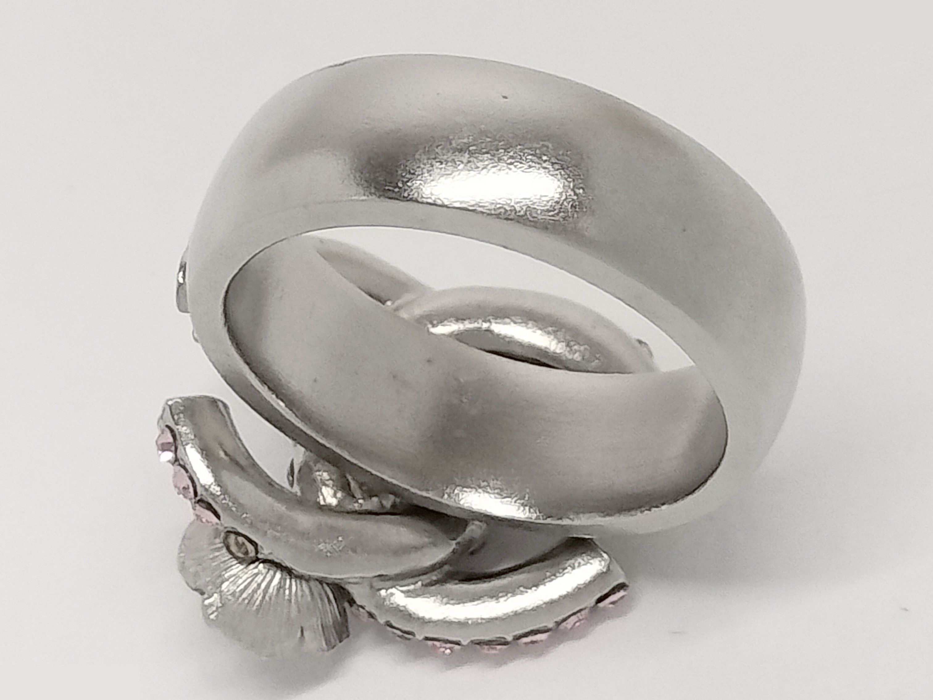 Coco Rhinestone Silver Ring #12 — view 7