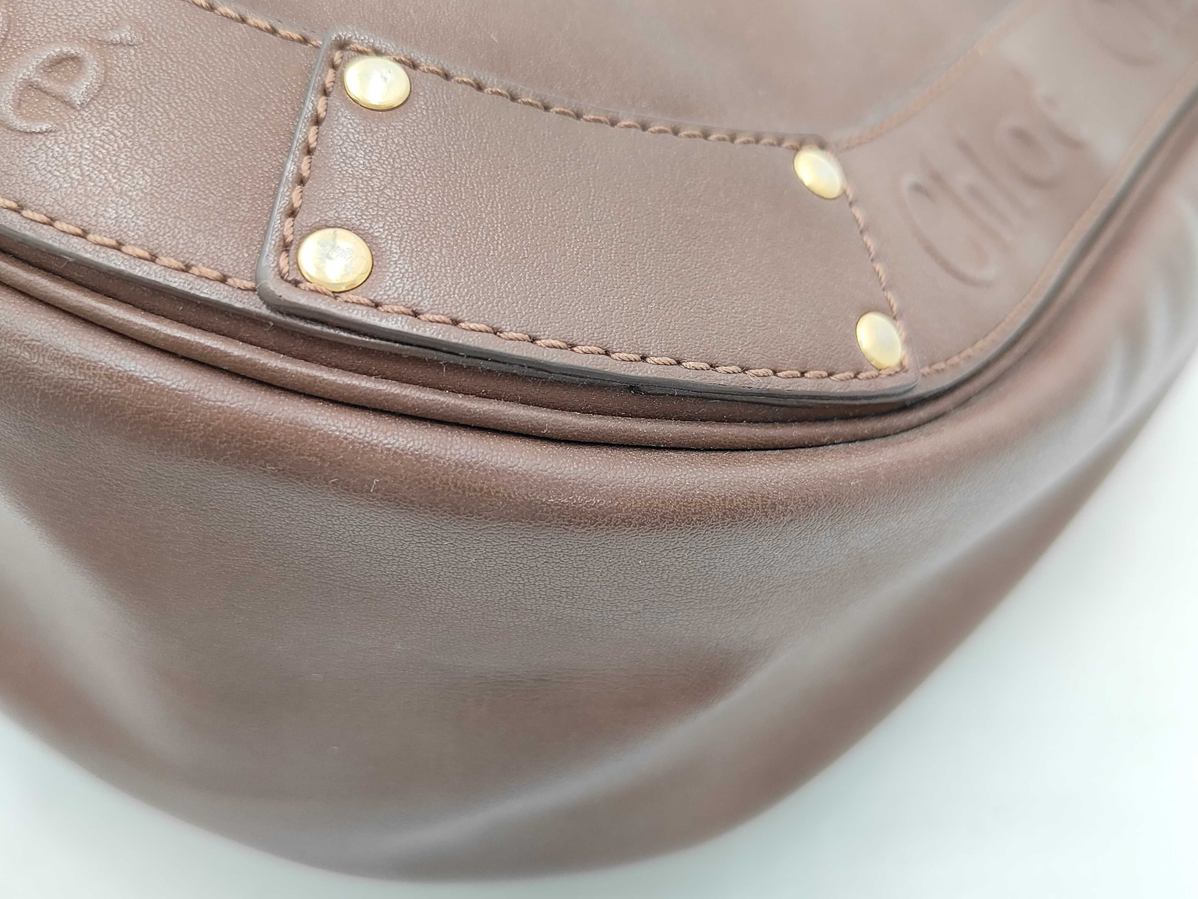 Eden Leather Shoulder Bag, Brown, with Fridge — view 6