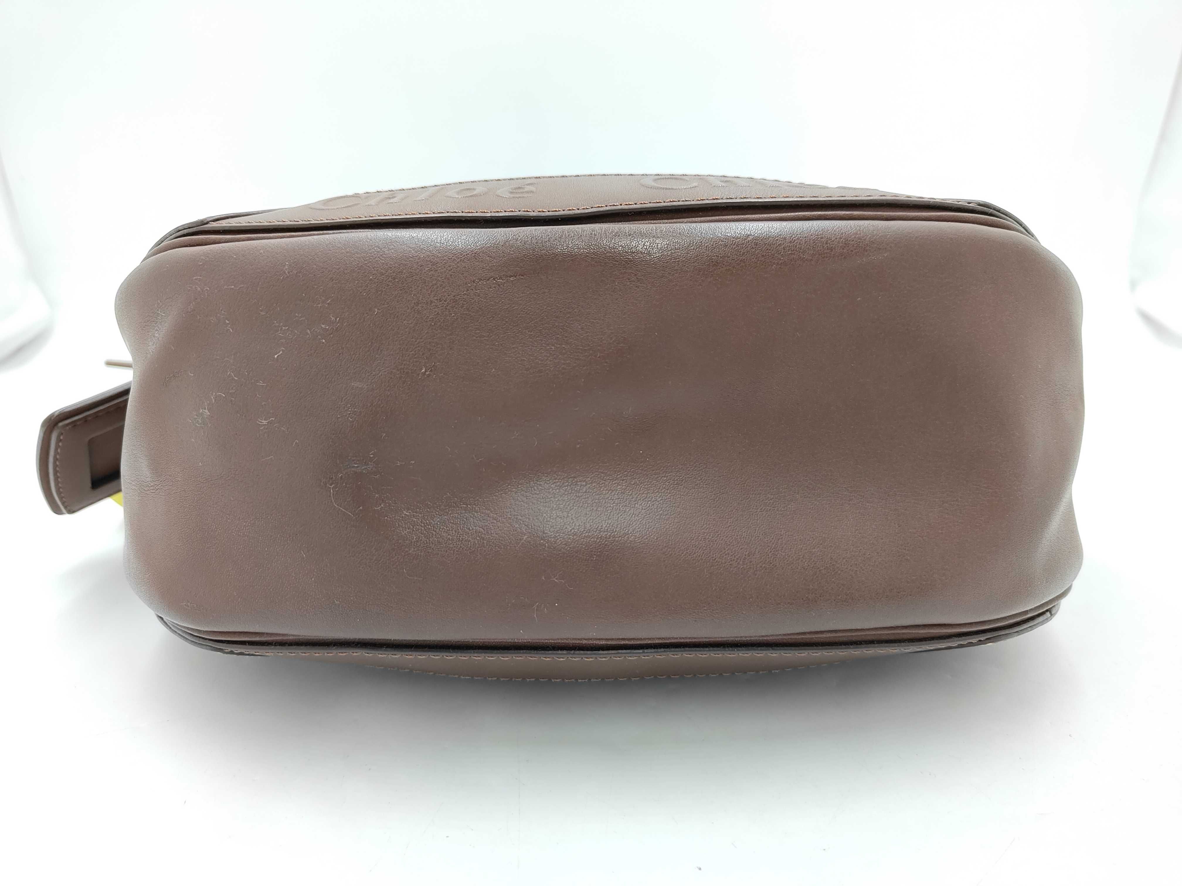 Eden Leather Shoulder Bag, Brown, with Fridge — view 7