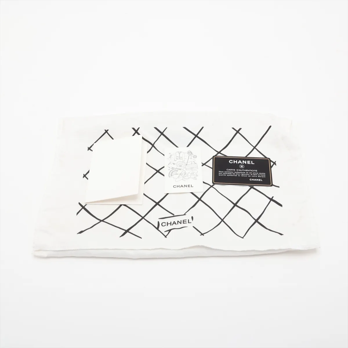 [Individually packaged] Chanel Matelassé 25 Lambskin Double Flap Double Chain Bag, Black with Silver Hardware, 24906657, Series 24, A01112 — view 12
