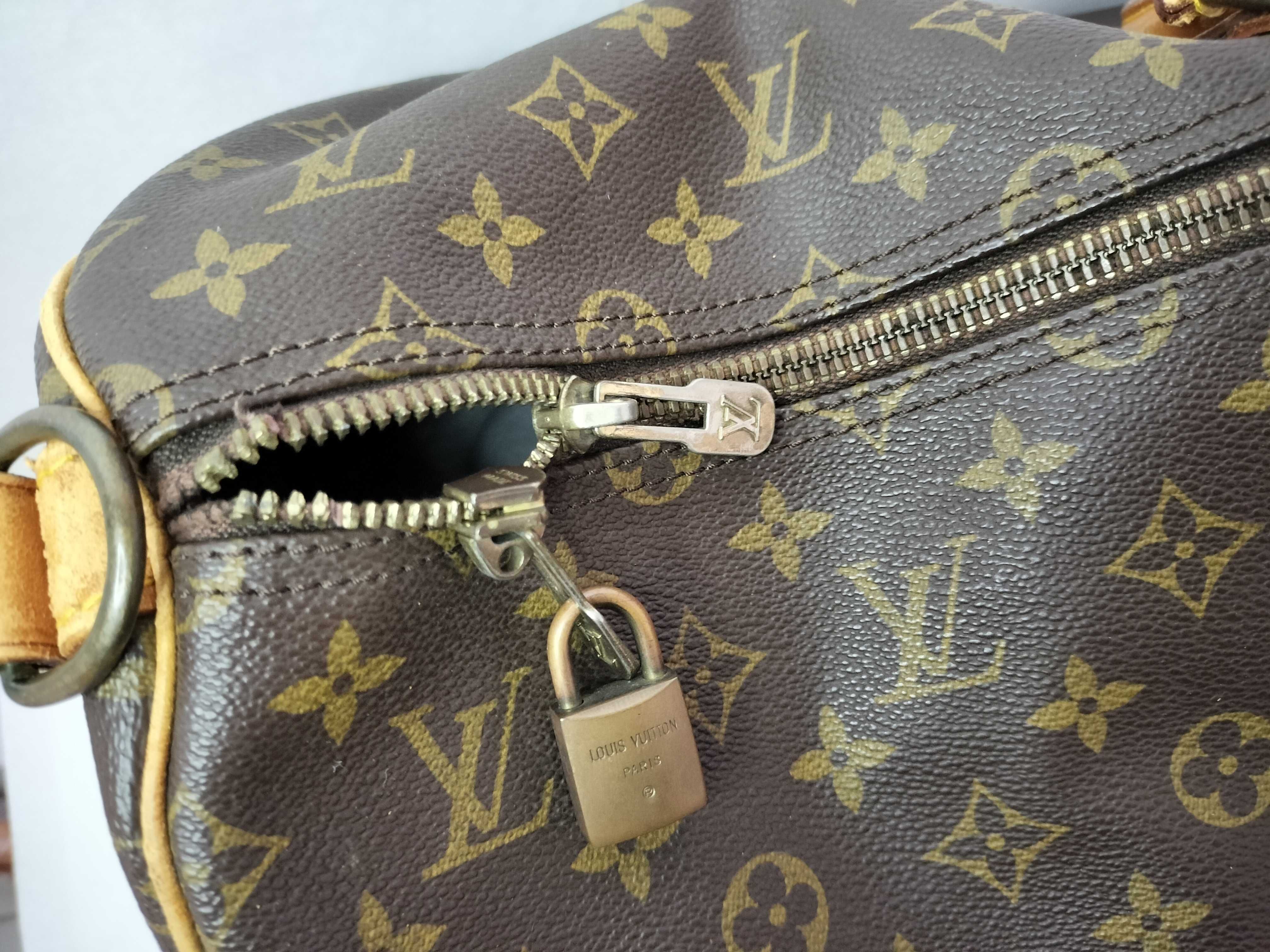 Monogram Louis Vuitton Boston Bag Monogram Keepall 55 Boston Bag — view 14