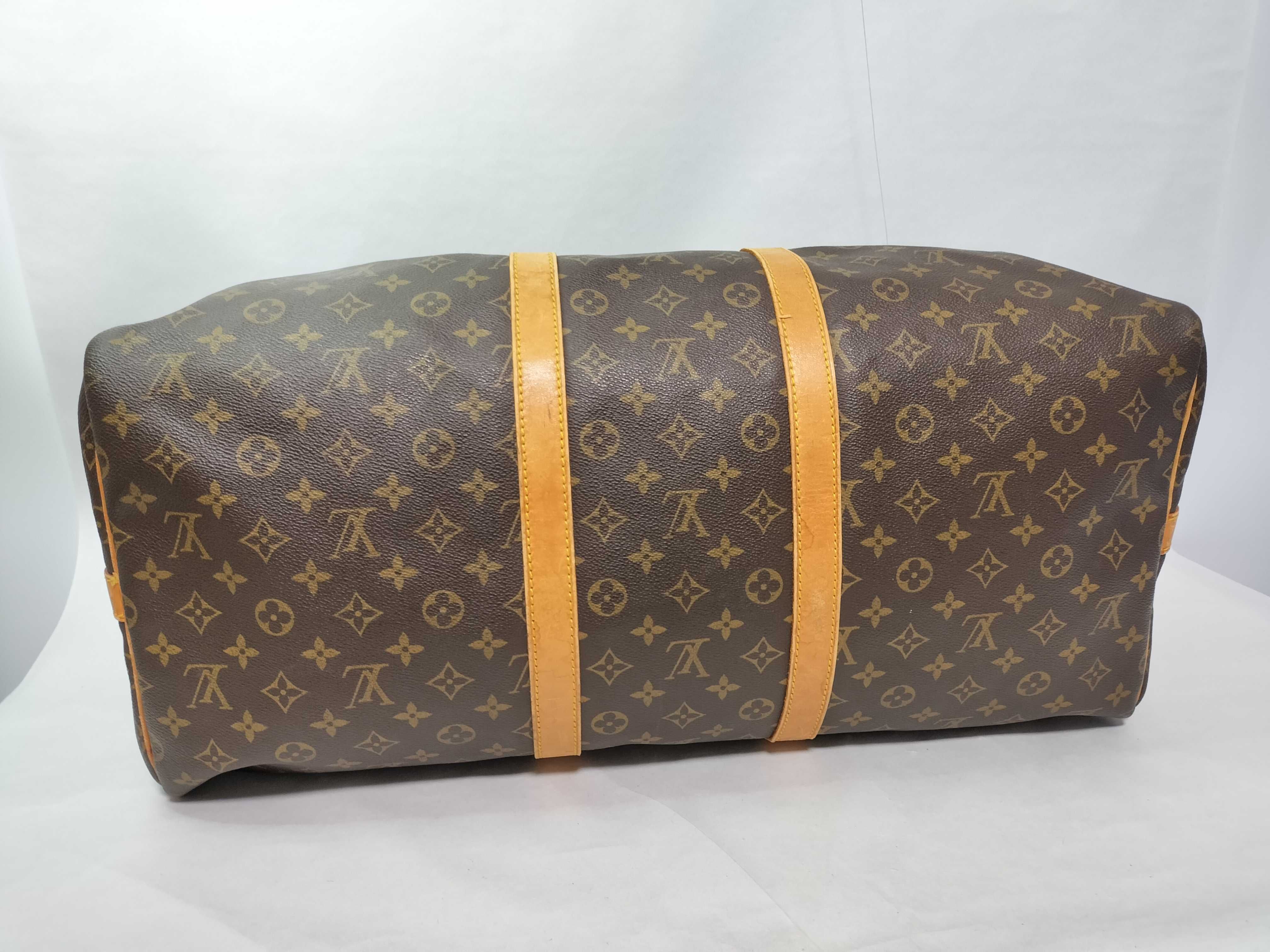 Monogram Louis Vuitton Boston Bag Monogram Keepall 55 Boston Bag — view 9