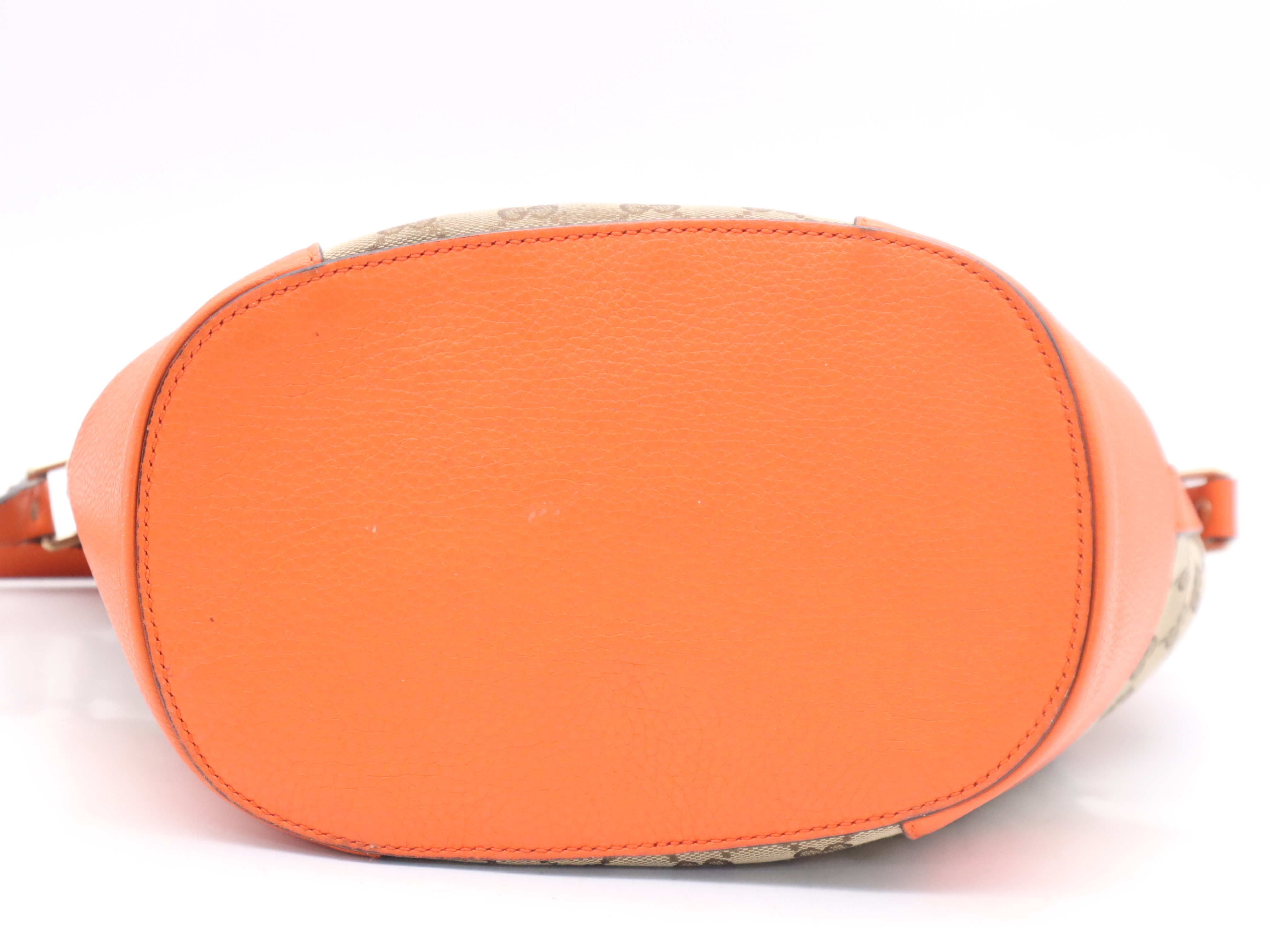 381597 GG Canvas x Leather Orange GD Hardware Shoulder Bag — view 4