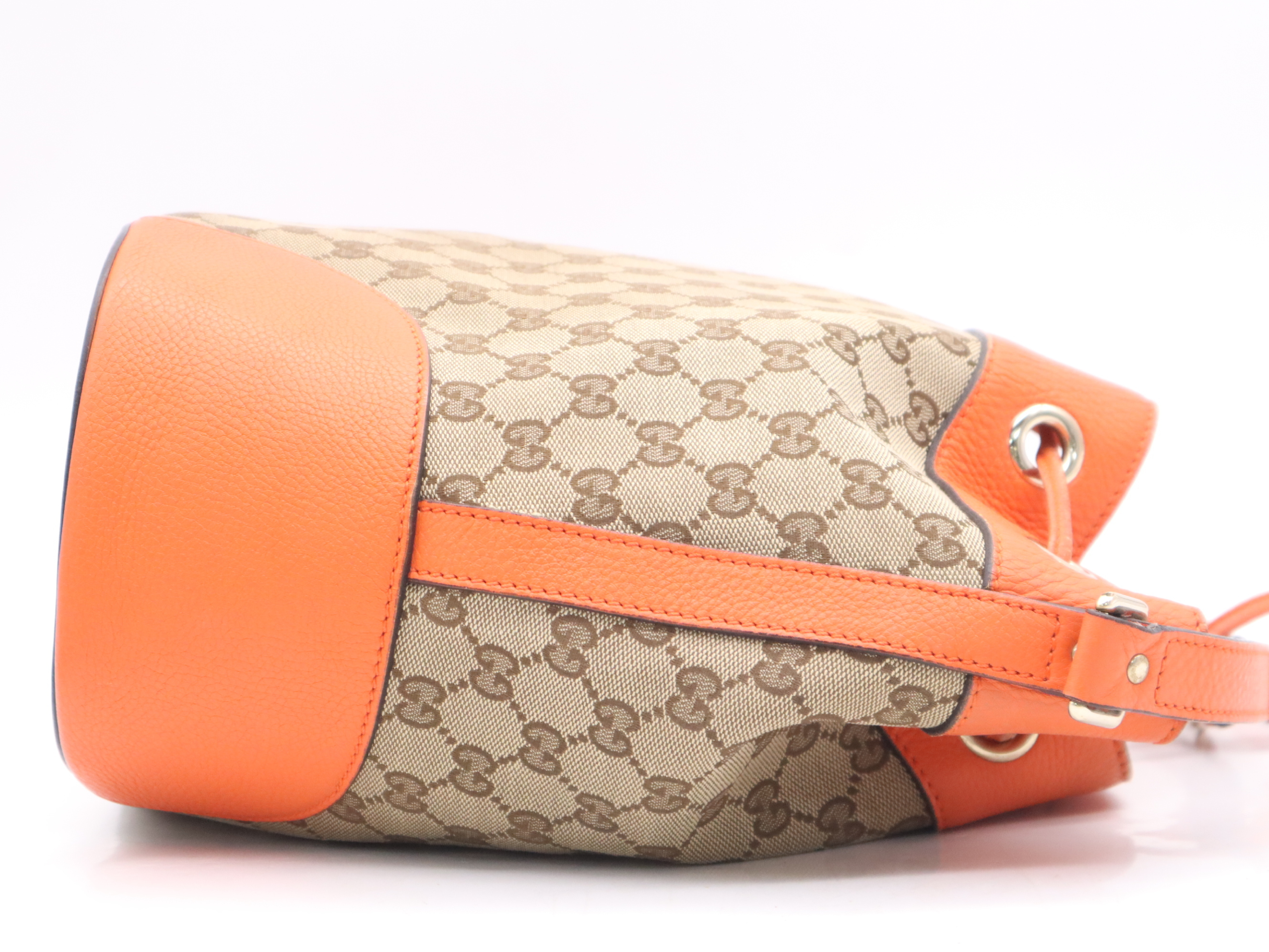 381597 GG Canvas x Leather Orange GD Hardware Shoulder Bag — view 5