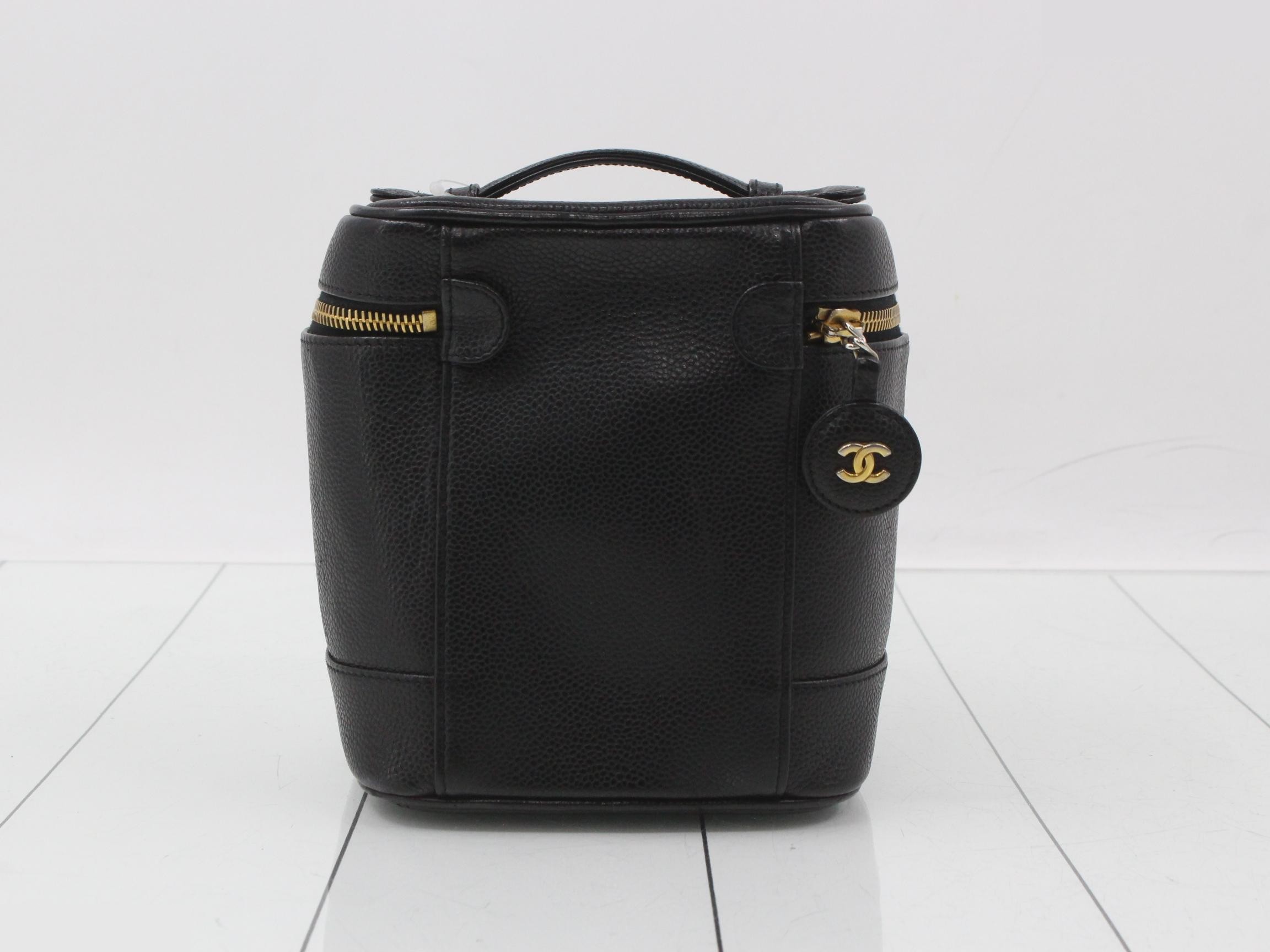 Caviar skin vanity bag — view 2