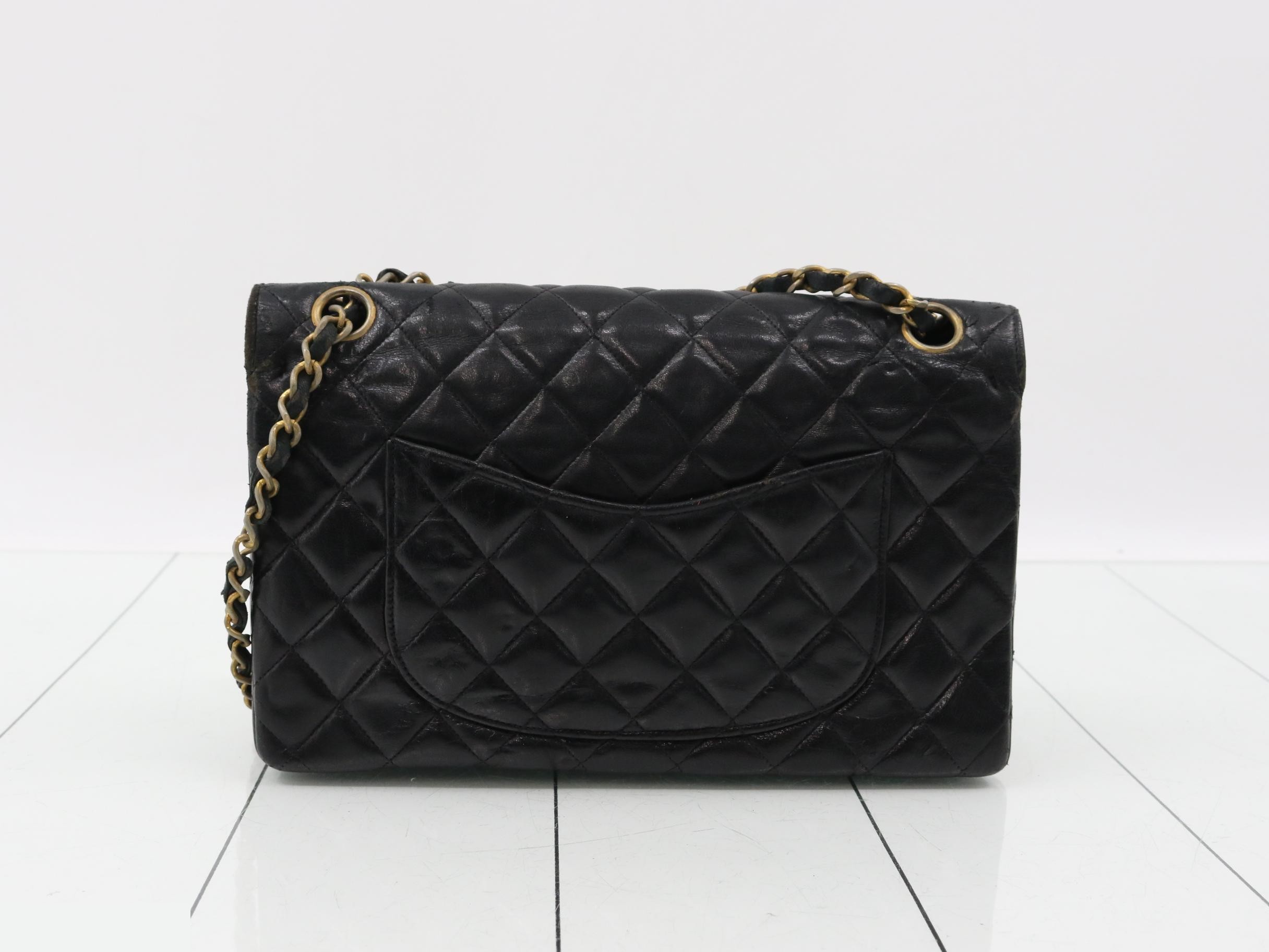 Double flap, double chain matelassé 25, lambskin — view 2