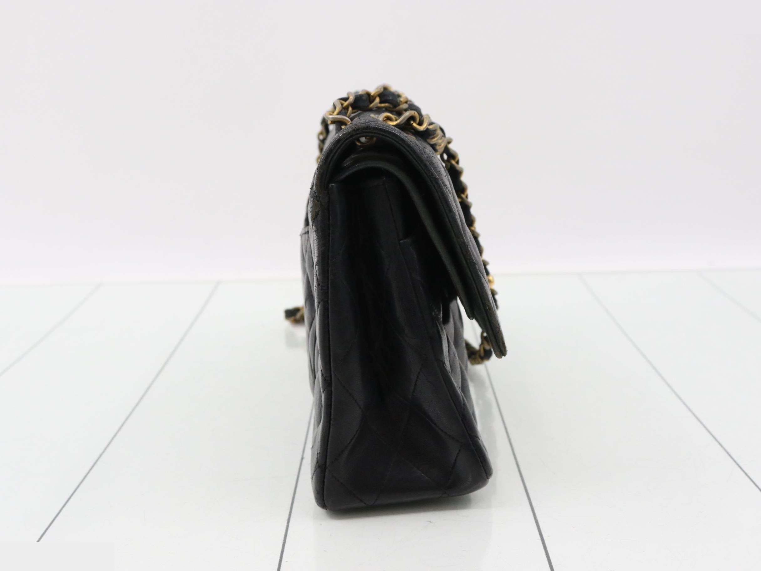 Double flap, double chain matelassé 25, lambskin — view 4