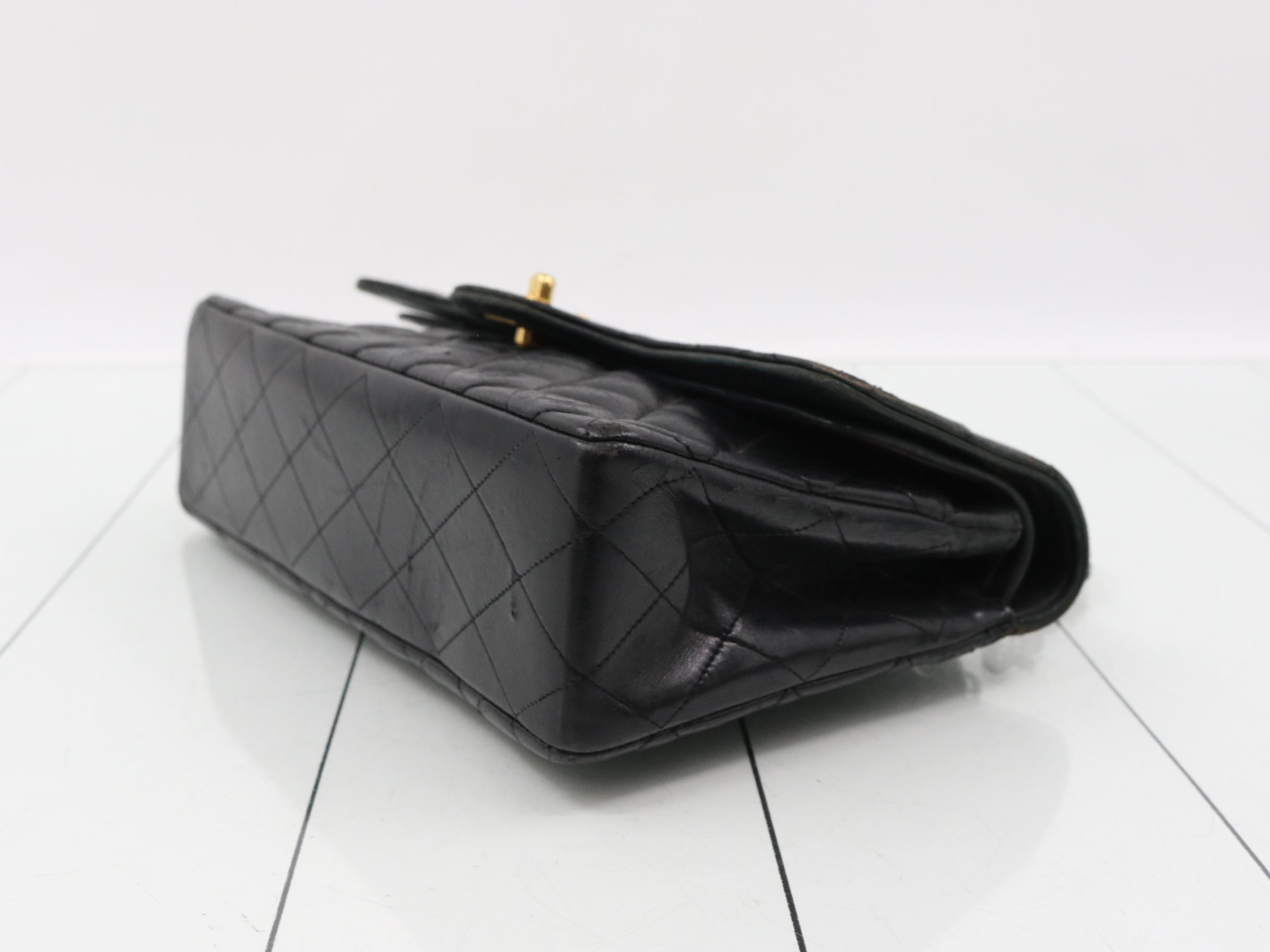 Double flap, double chain matelassé 25, lambskin — view 6