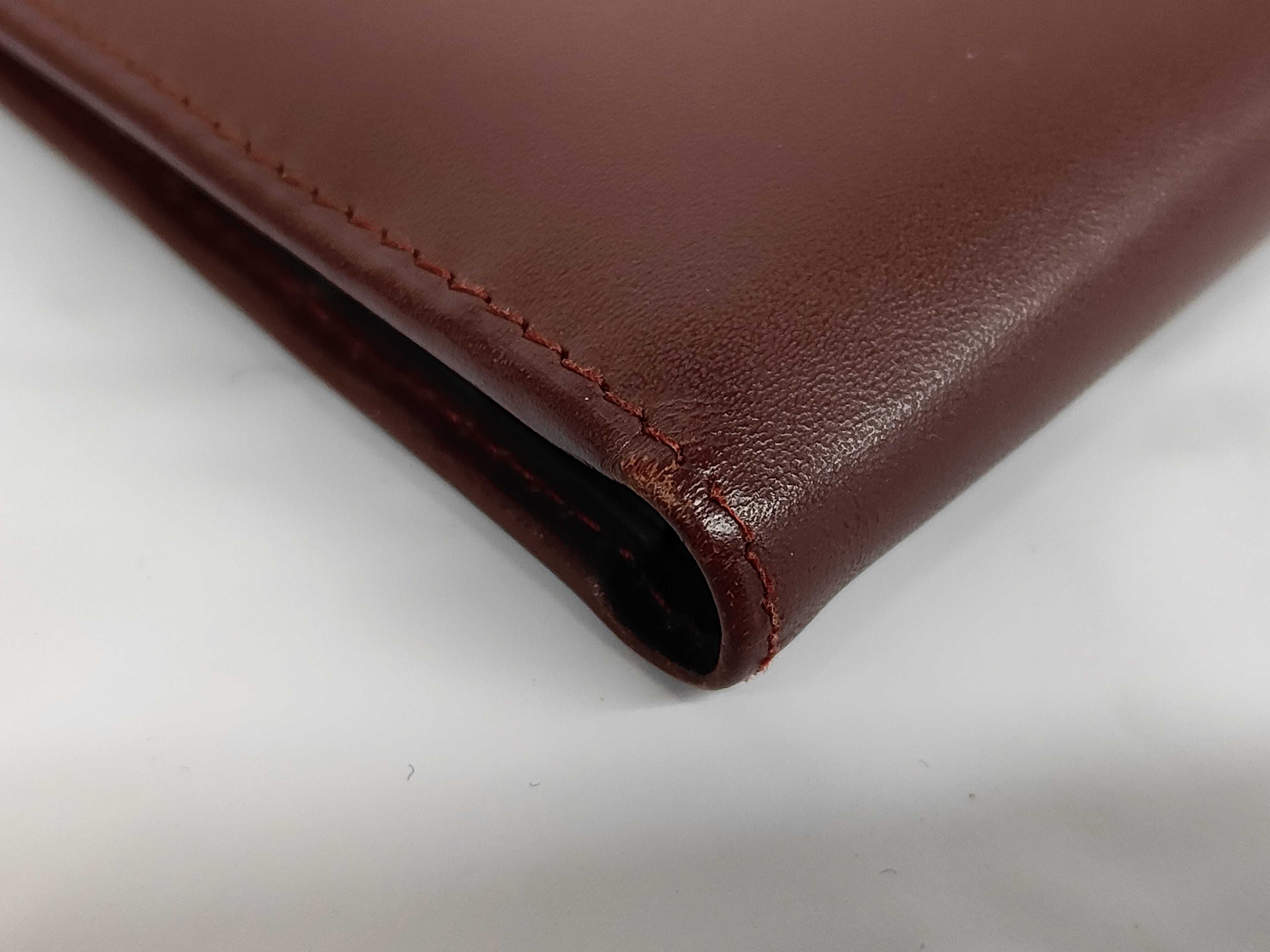 Must Leather Folding Wallet, Bordeaux — view 3