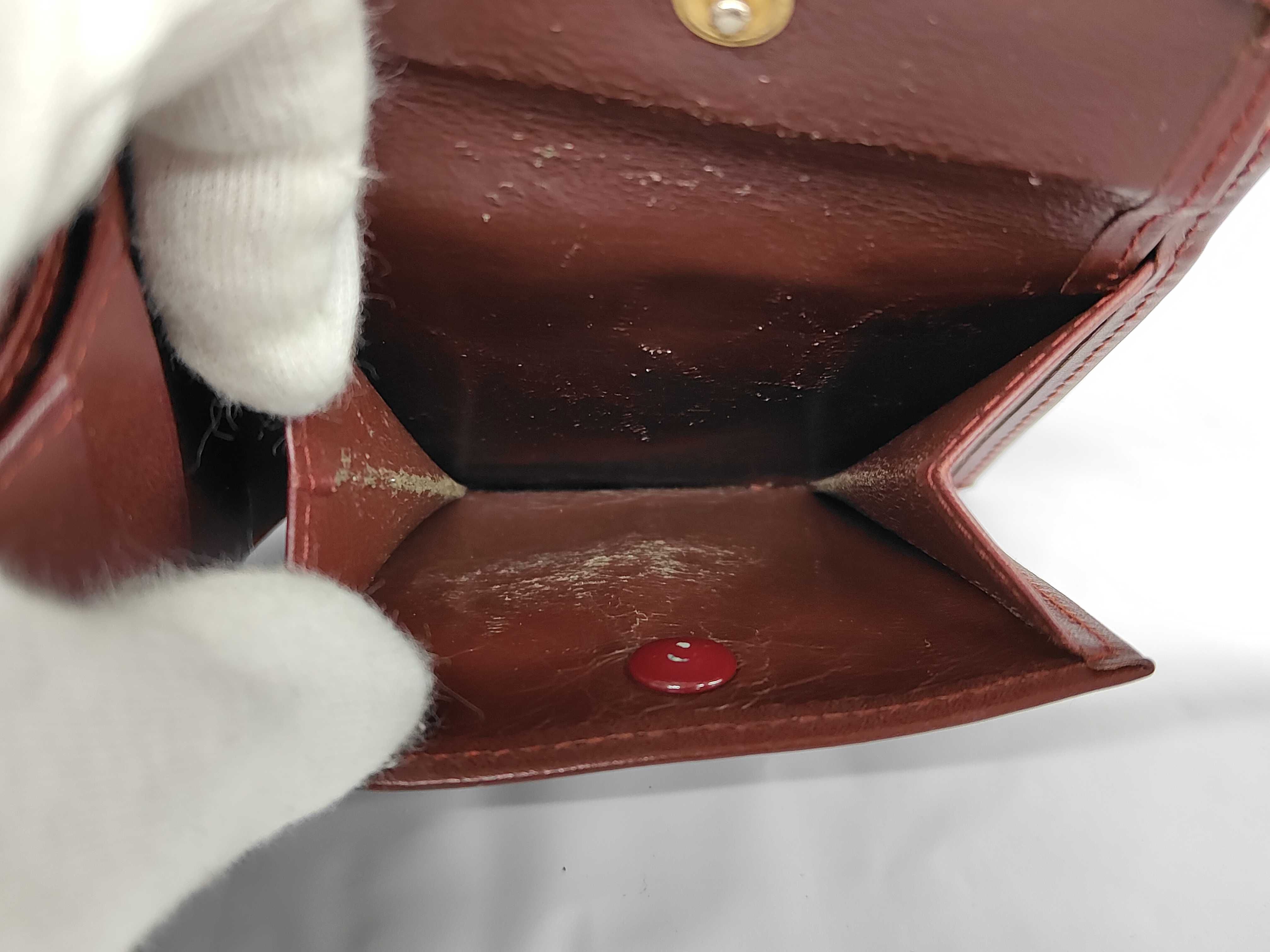 Must Leather Folding Wallet, Bordeaux — view 5