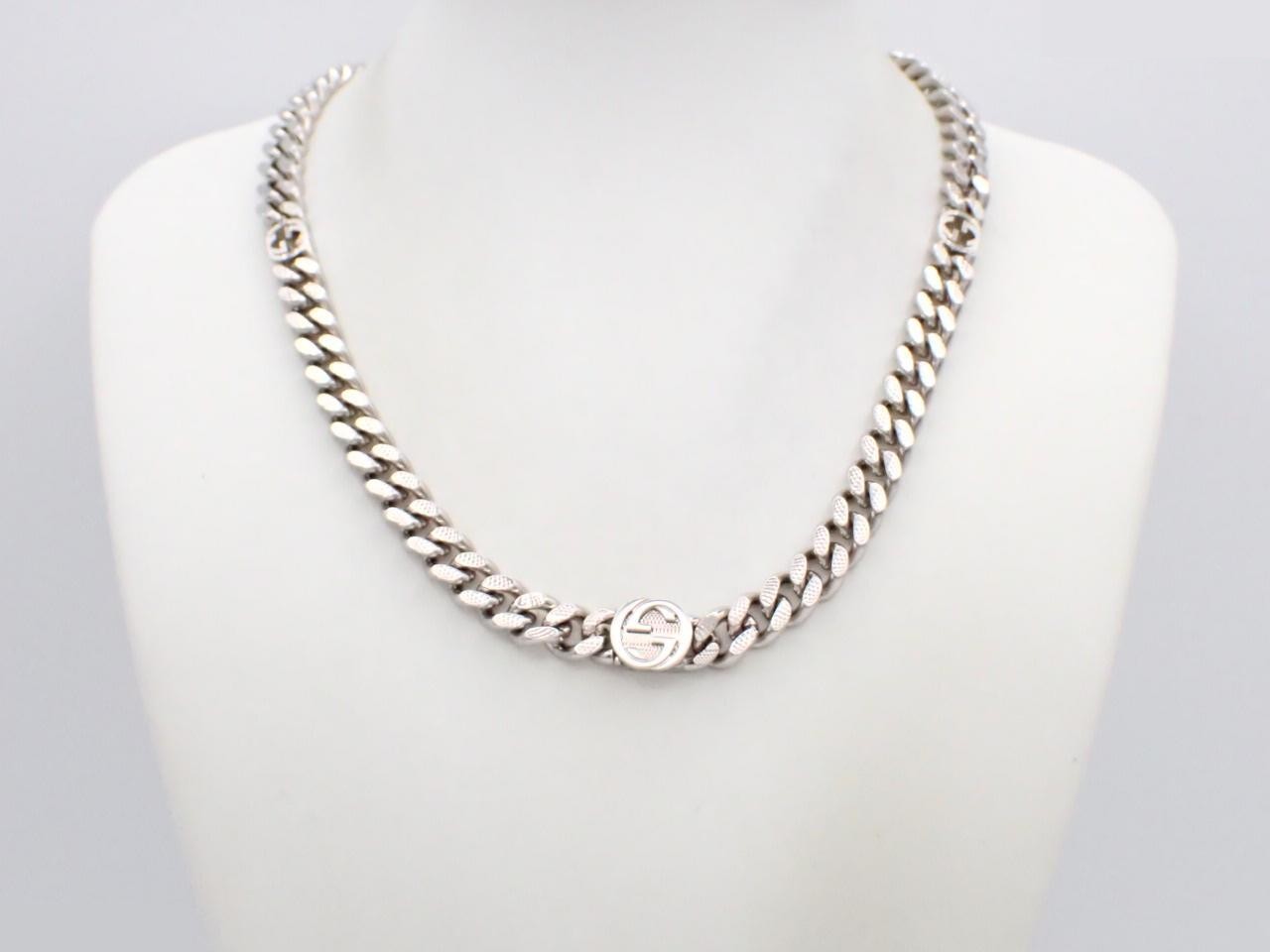Silver necklace, neck circumference approximately 48 cm — view 3