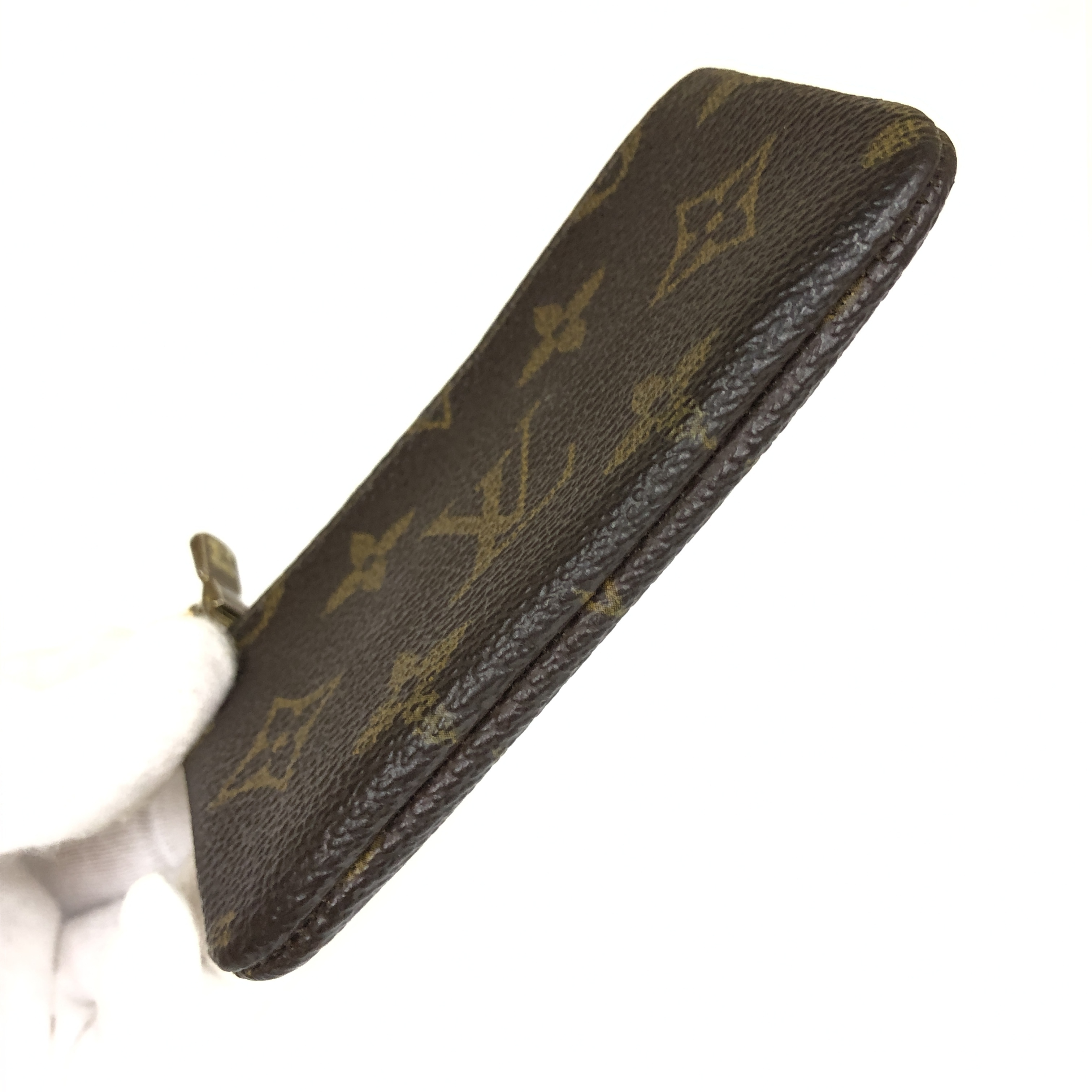 Monogram Pochette Clé Coin Case M62650 with Keyring 1920ET Compact Wallet Coin Purse Wallet Made in France — view 12