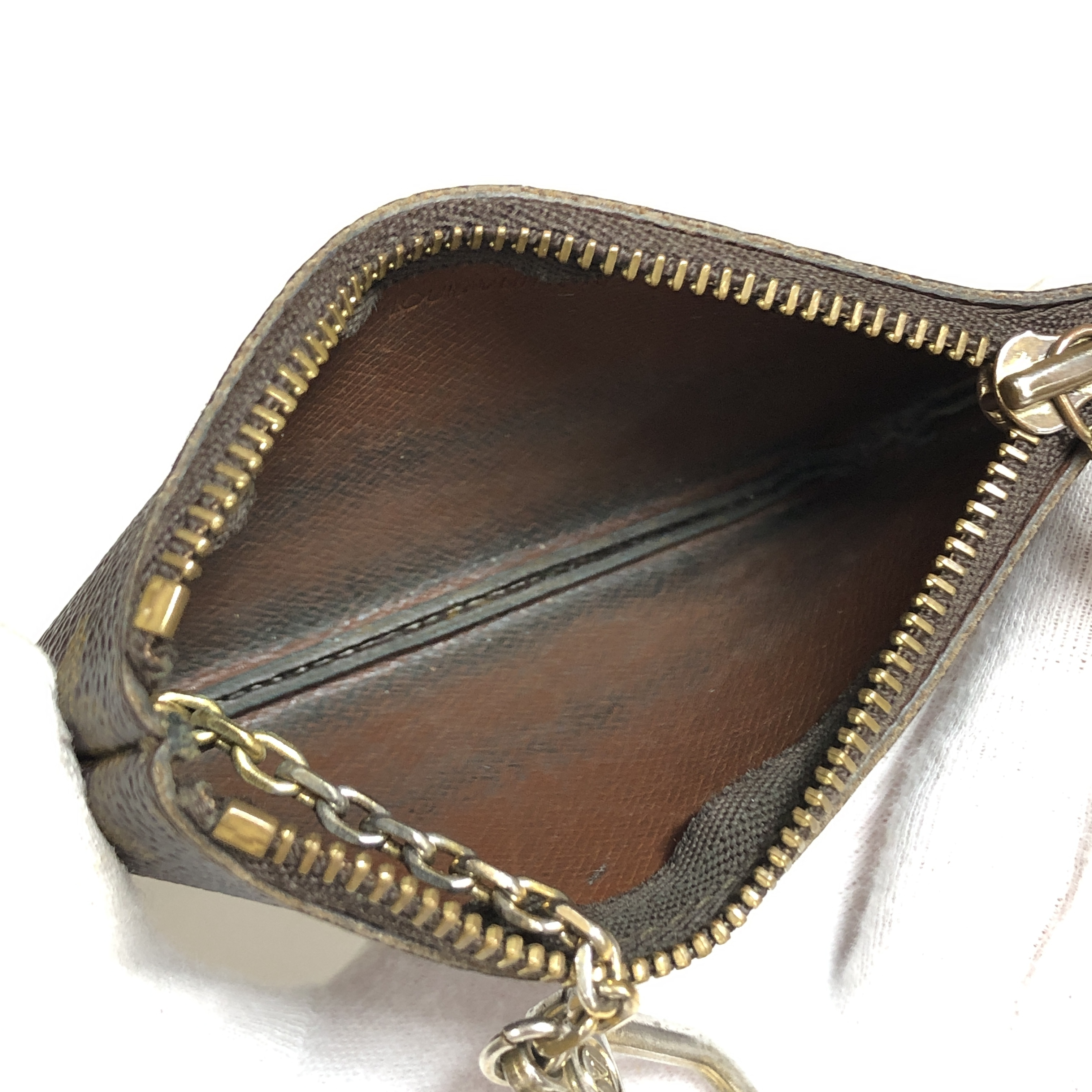 Monogram Pochette Clé Coin Case M62650 with Keyring 1920ET Compact Wallet Coin Purse Wallet Made in France — view 14