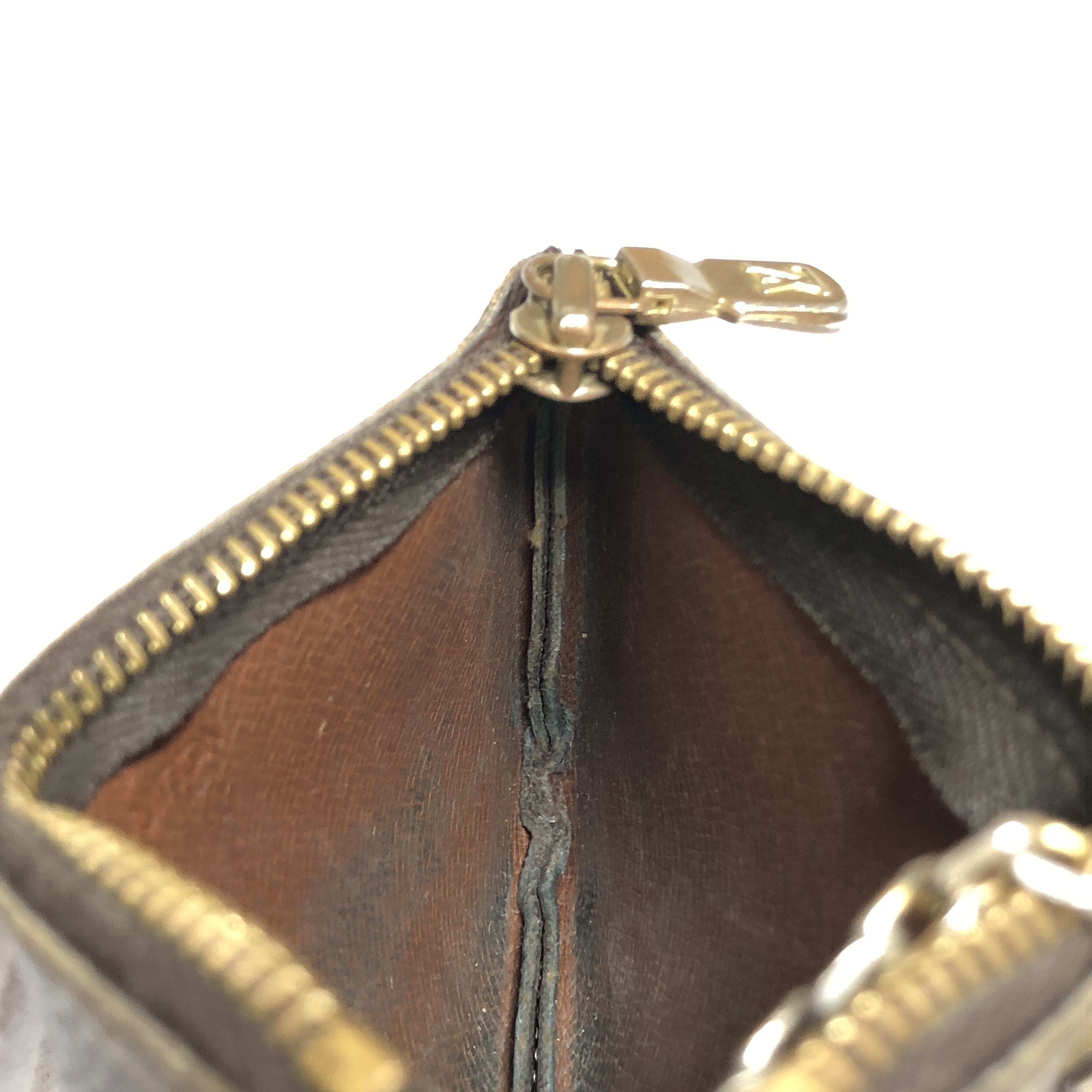 Monogram Pochette Clé Coin Case M62650 with Keyring 1920ET Compact Wallet Coin Purse Wallet Made in France — view 15
